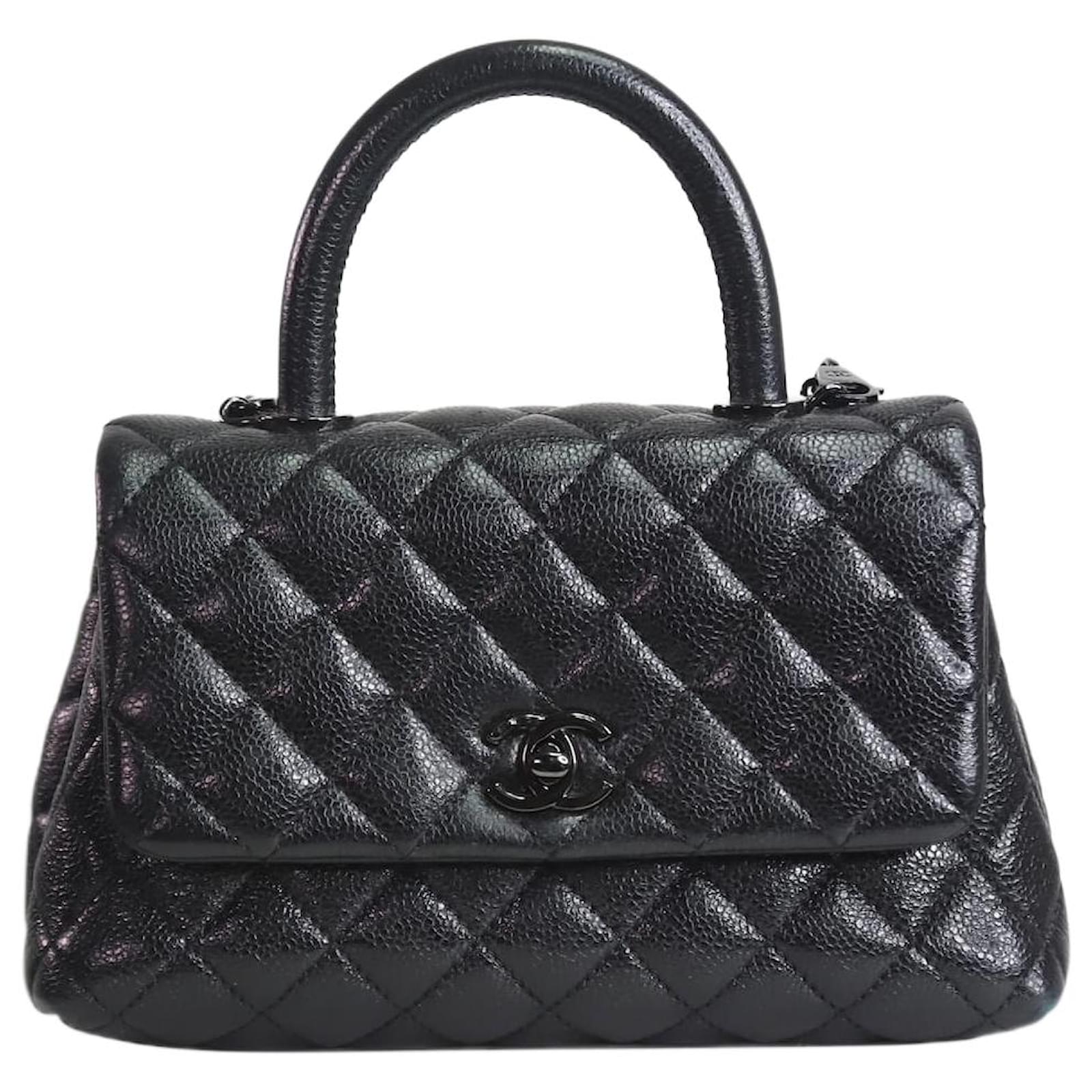 Chanel Black 2020 Coco Handle top-handle bag Leather ref.1021517 - Joli  Closet