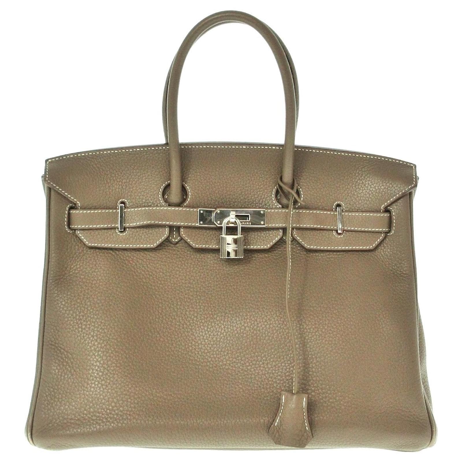 Hermès HERMES BIRKIN 35 Beige Leather ref.1021835 - Joli Closet