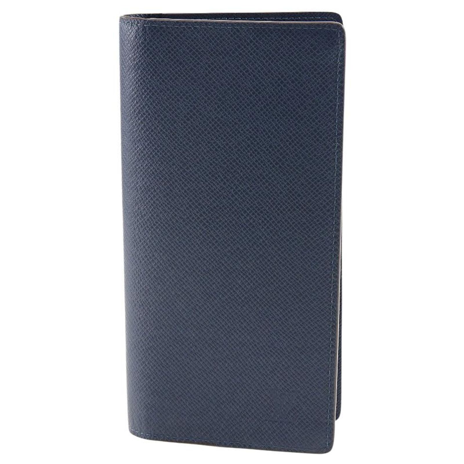 Louis Brazza Louis Vuitton Portefeuille Brazza Navy blue Leather ref.1023029 - Joli ...