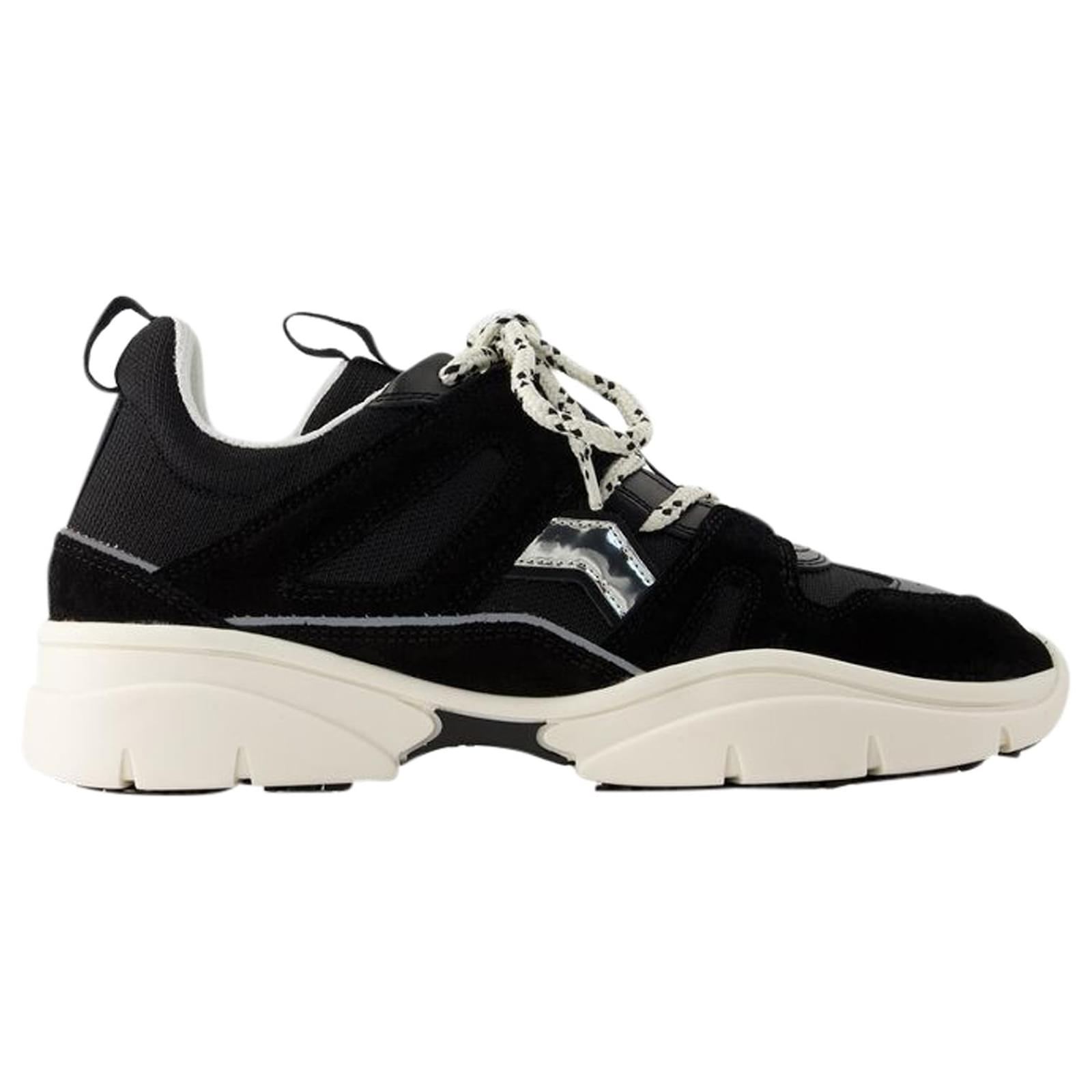 Kindsay Sneakers - Isabel Marant - Leather - Black ref.1023210 - Joli ...