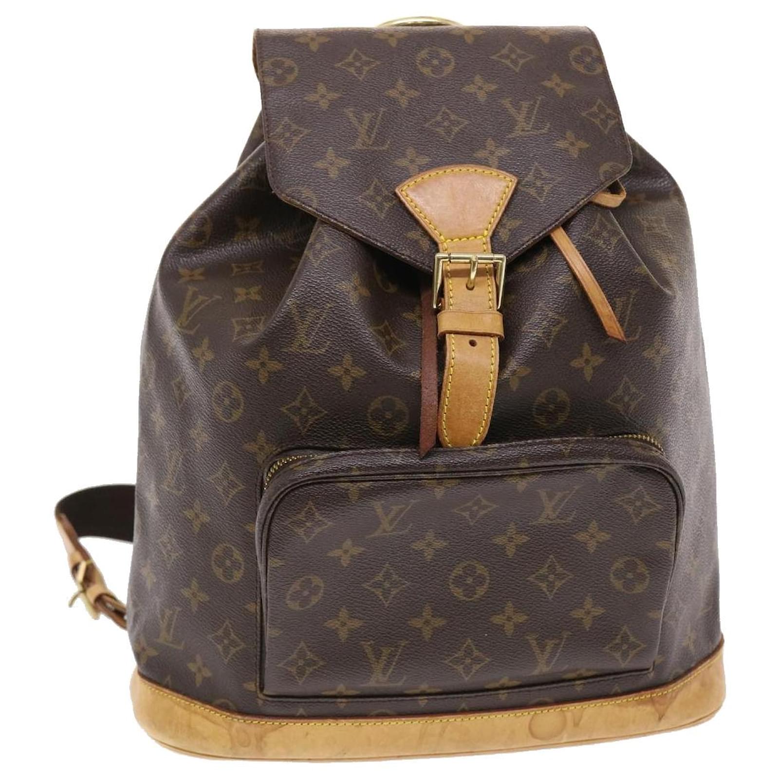 LOUIS VUITTON Monogram Montsouris GM Backpack M51135 LV Auth