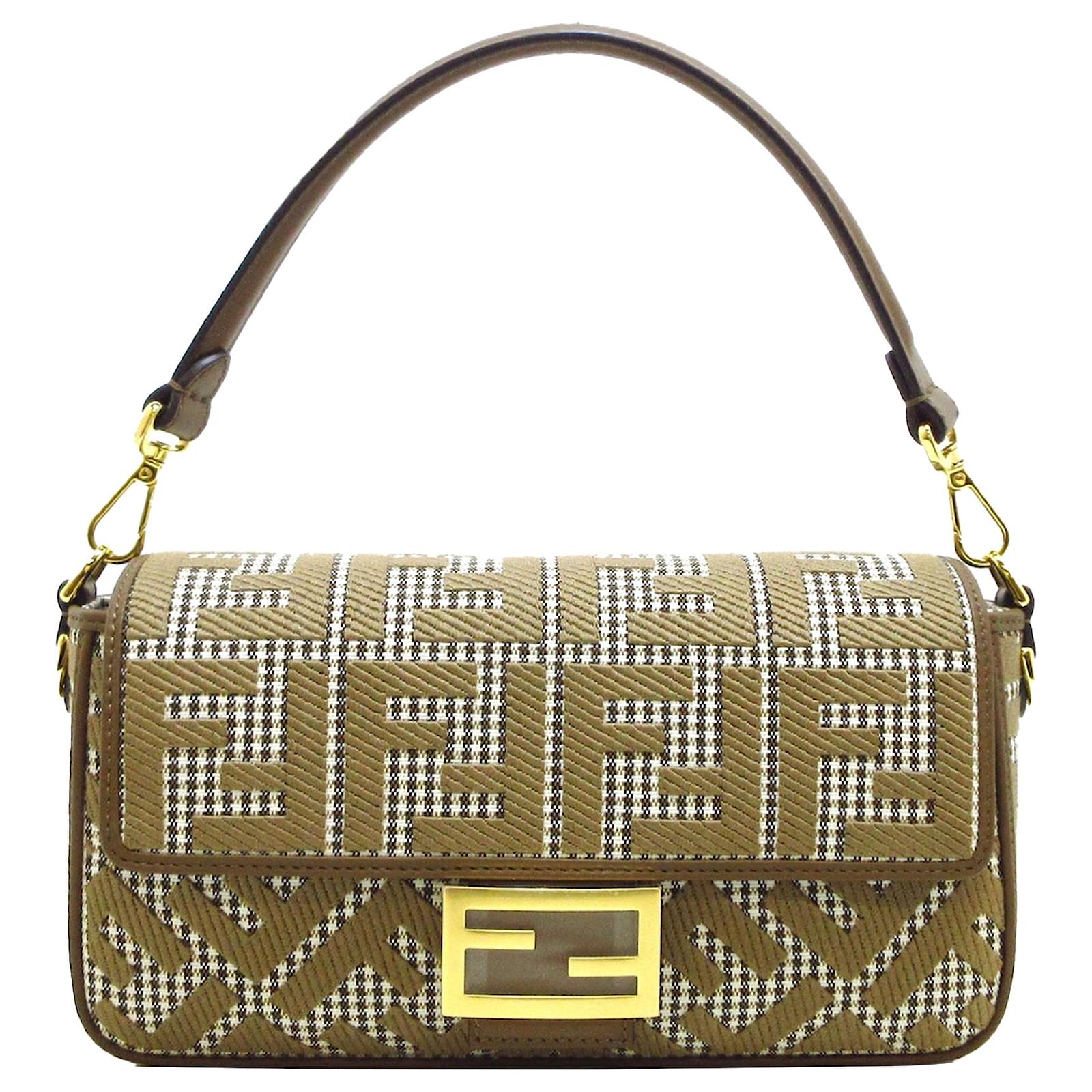 FENDI Zucca Baguette Bag