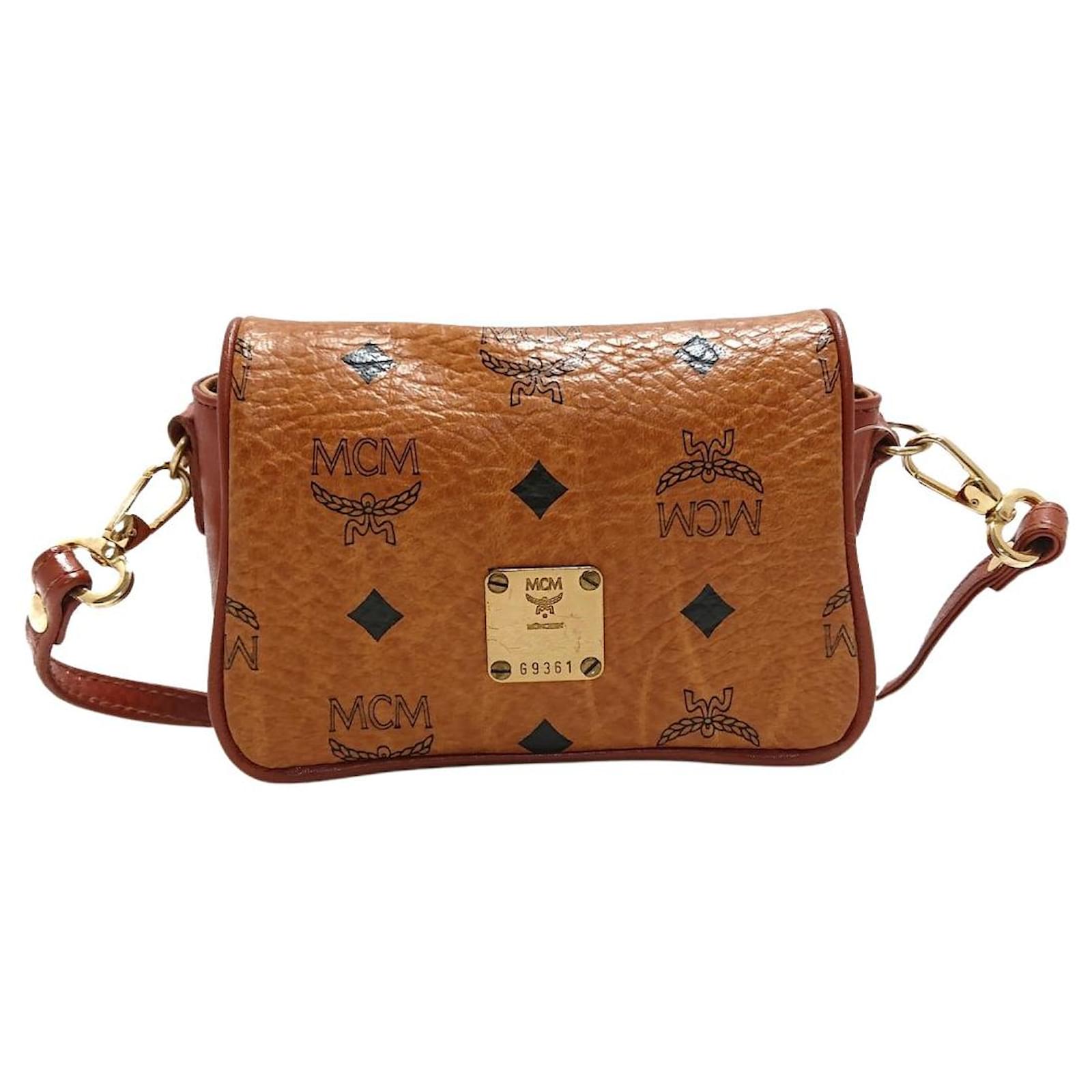 MCM Visetos Braun Leder Joli Closet