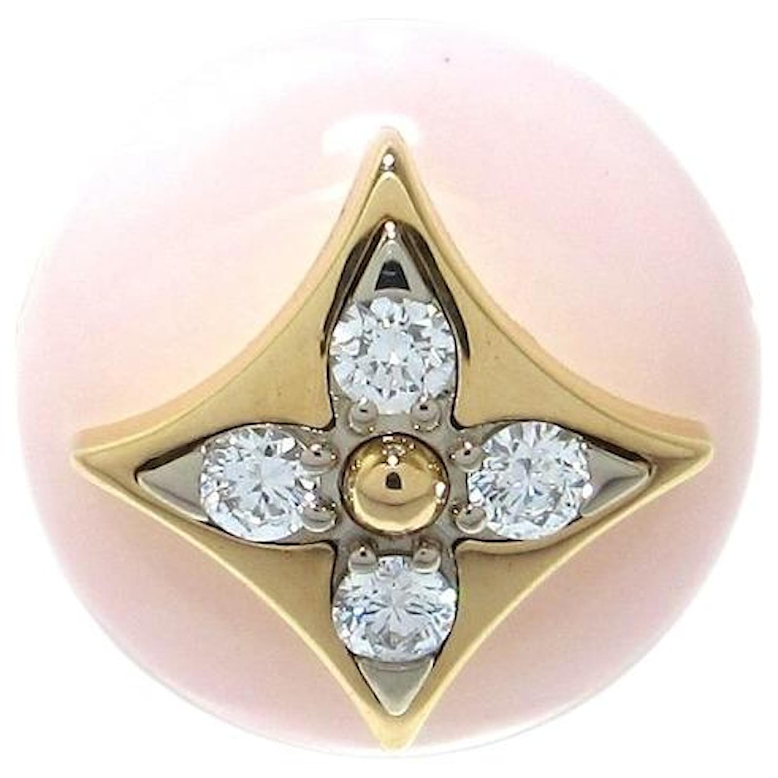 Women's High End Louis Vuitton Color Blossom Pink Opal Stone White