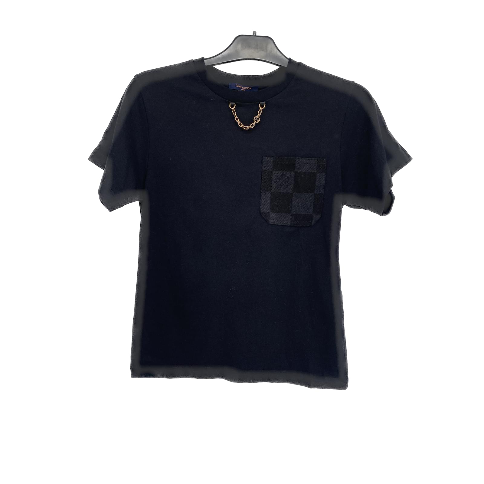 Louis Vuitton Black T Shirt In Multi Color Blouse Cotton ref