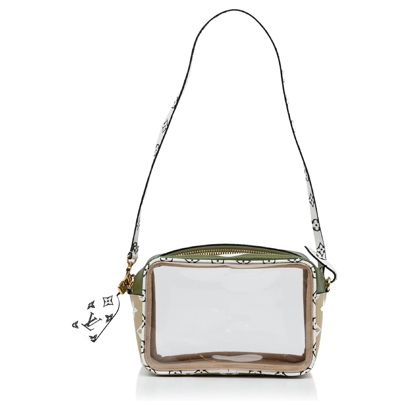 Riesige Strandtasche mit braunem Monogramm von Louis Vuitton Khaki  Kunststoff ref.1025526 - Joli Closet