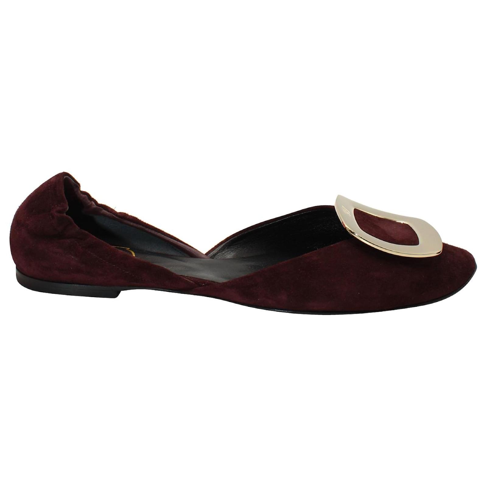 Roger vivier suede on sale flats