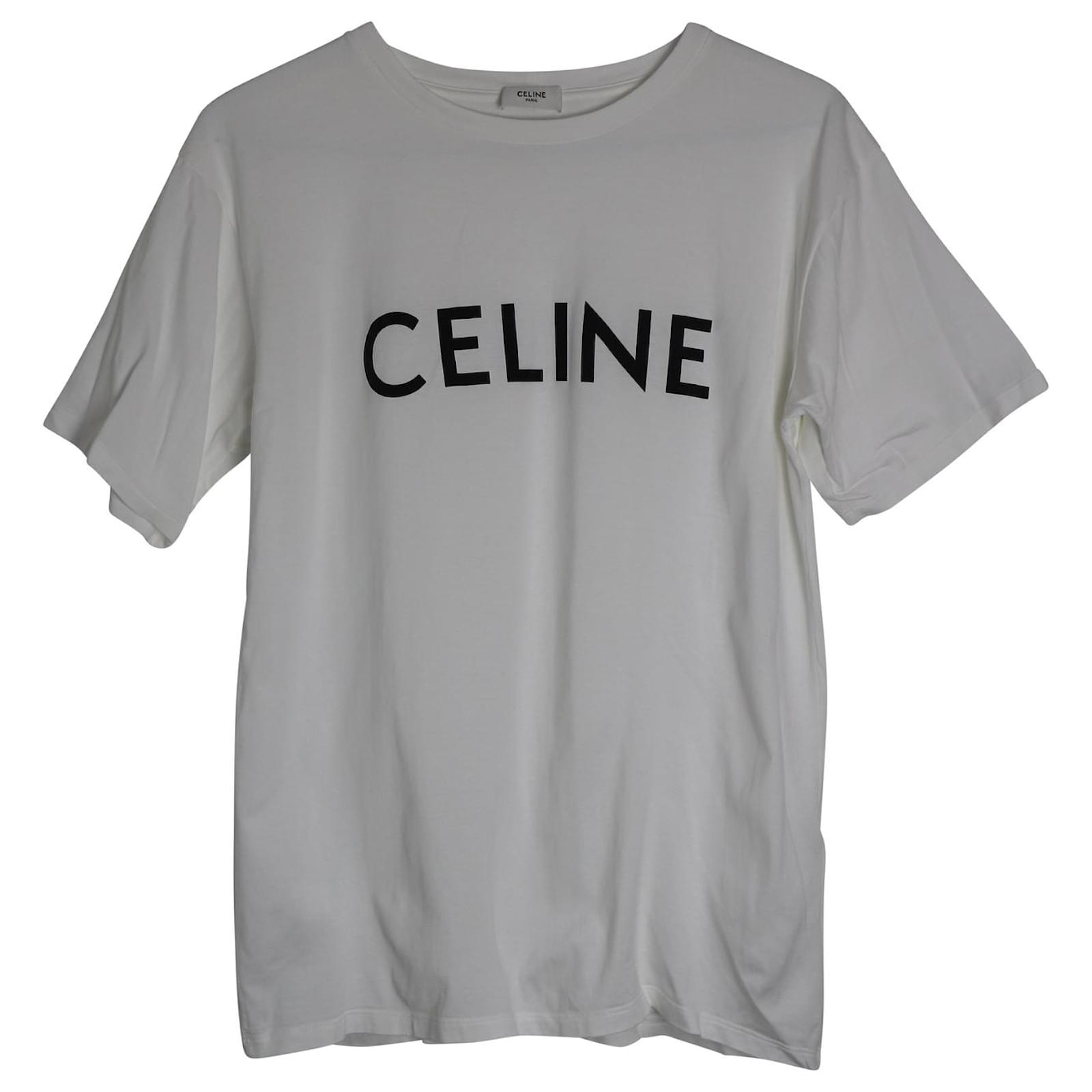 celine logo white