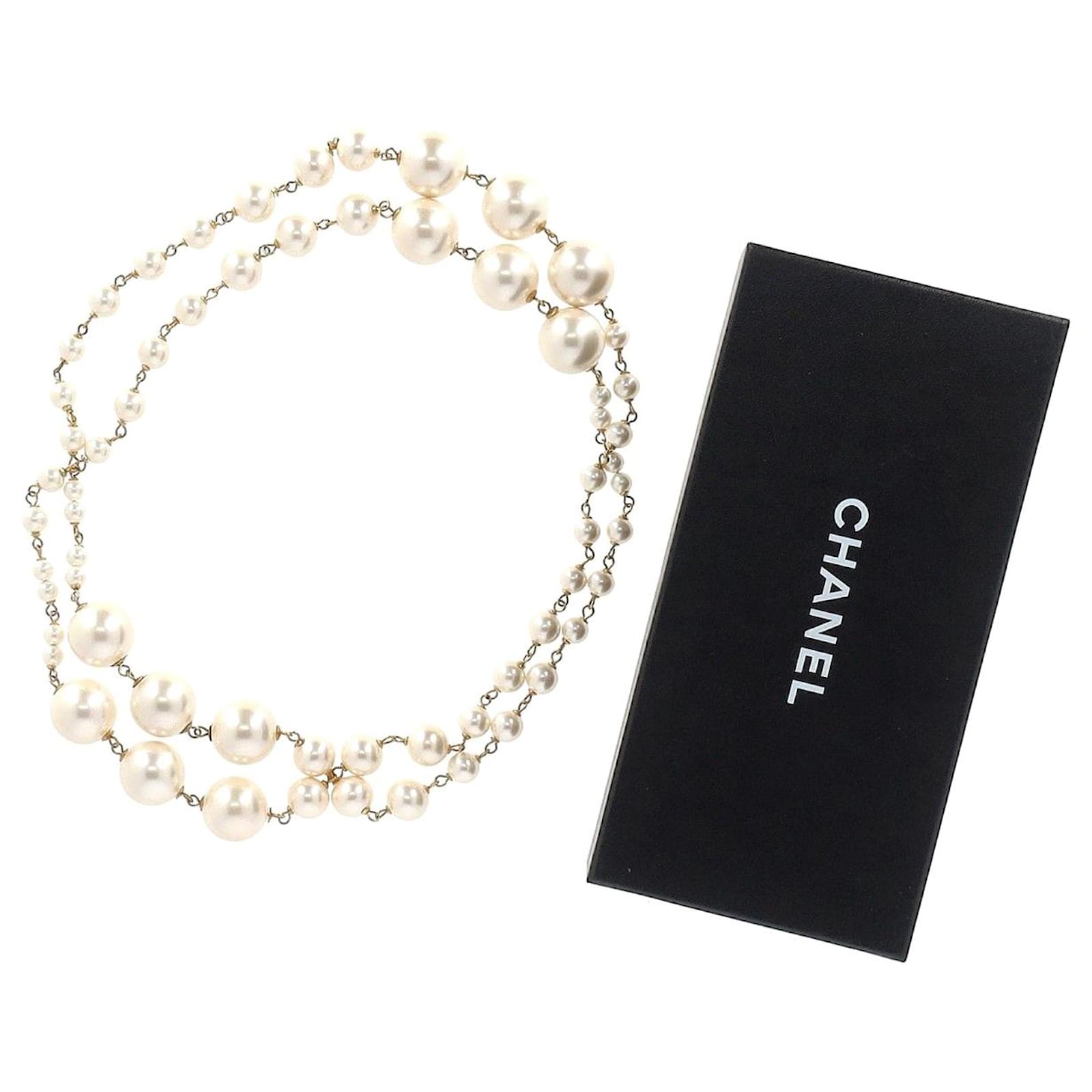 Chanel Necklace Coco Mark CC Wood Tone Pendant Ladies Fashion Accessories