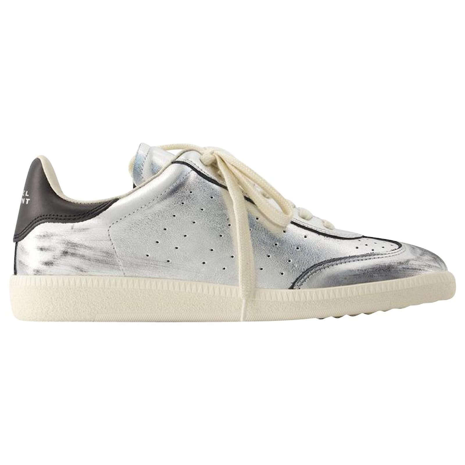isabel marant bryce leather sneakers