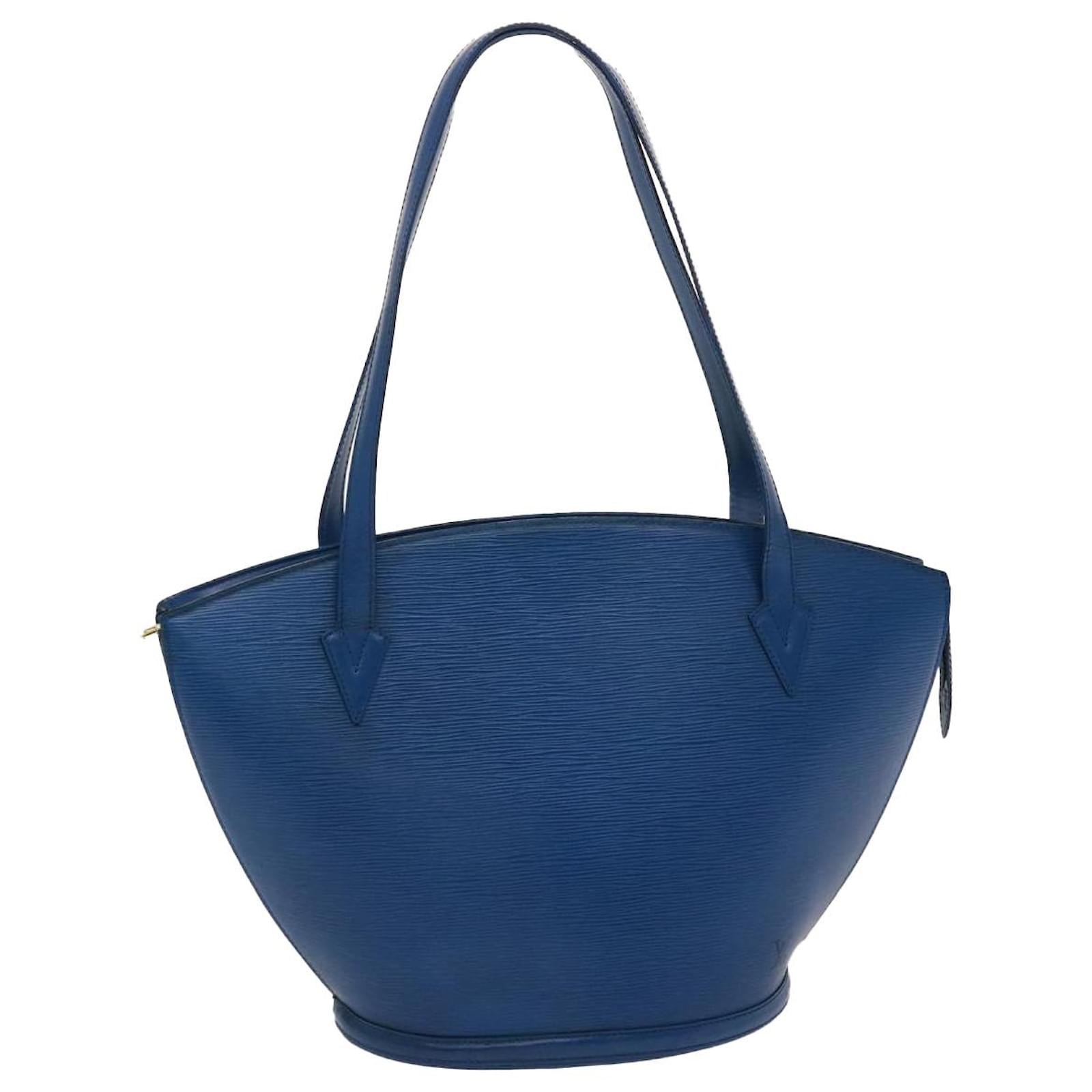 LOUIS VUITTON Epi Saint Jacques Shopping Shoulder Bag Blue M52275 Auth  ds220