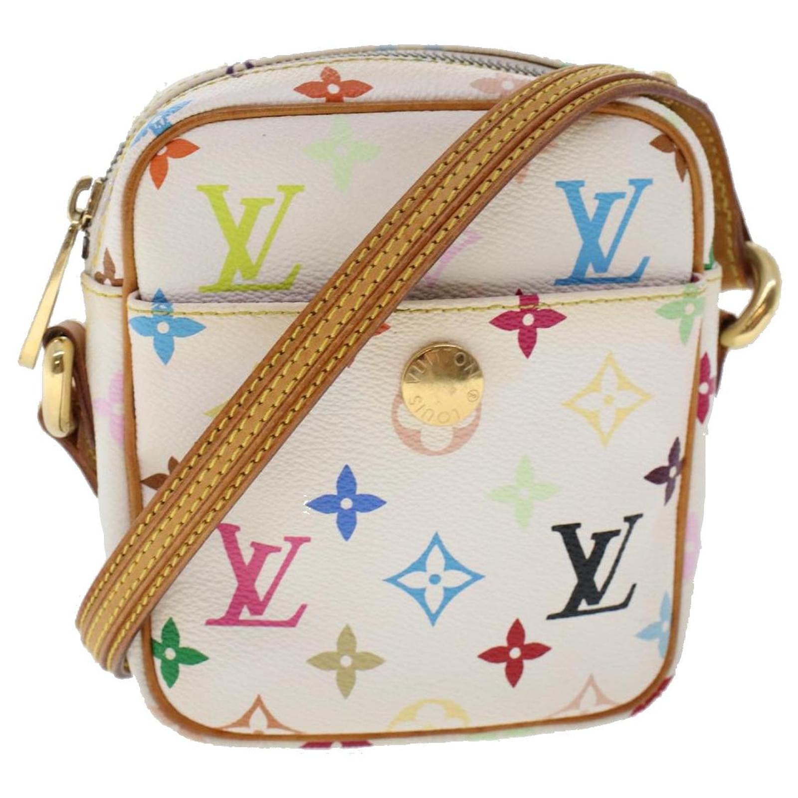 Handbags Louis Vuitton Louis Vuitton Monogram Multicolor Rift Shoulder Bag Black M40056 LV Auth 20668a