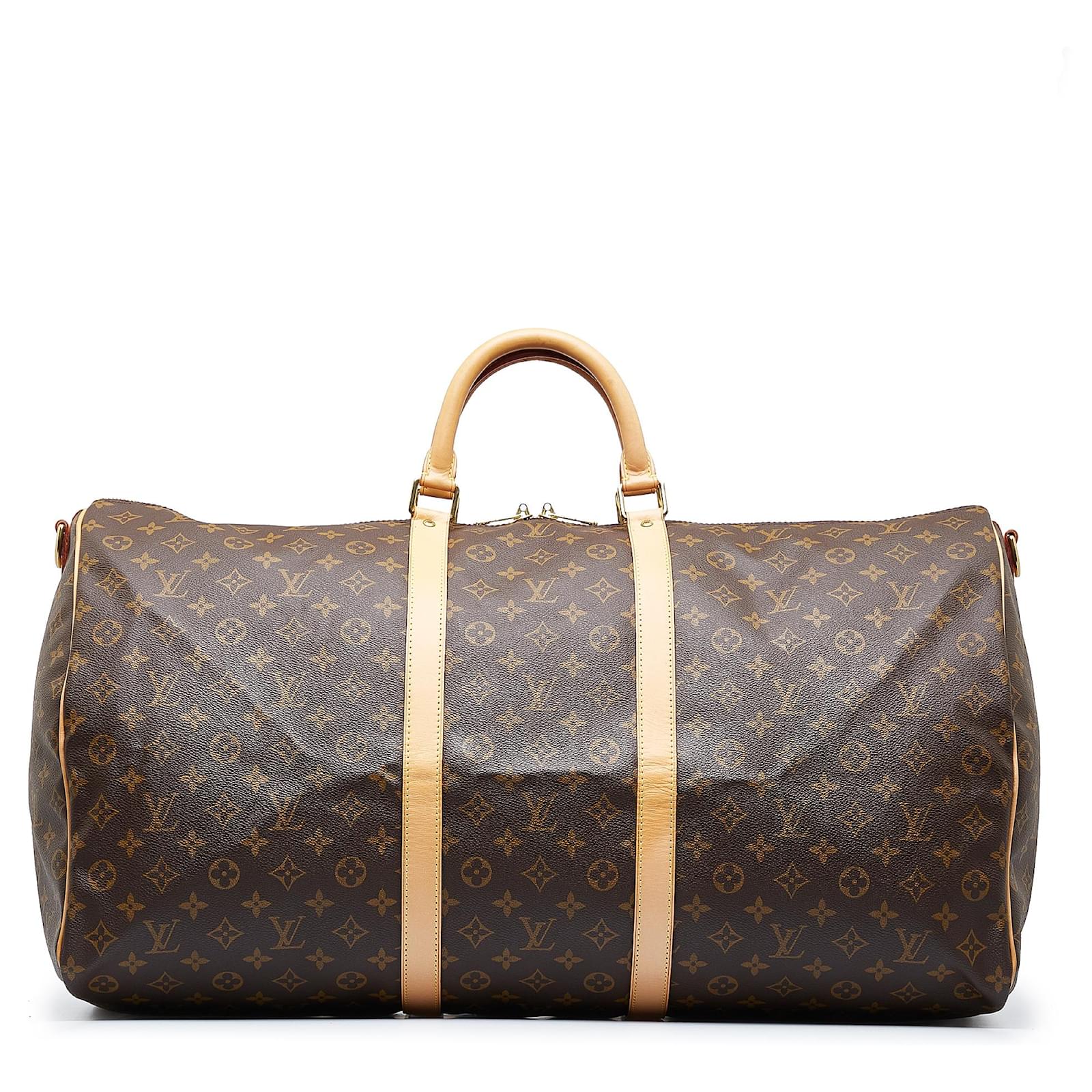 Louis Vuitton Monogram Keepall Bandouliere 55 Duffle Bag with