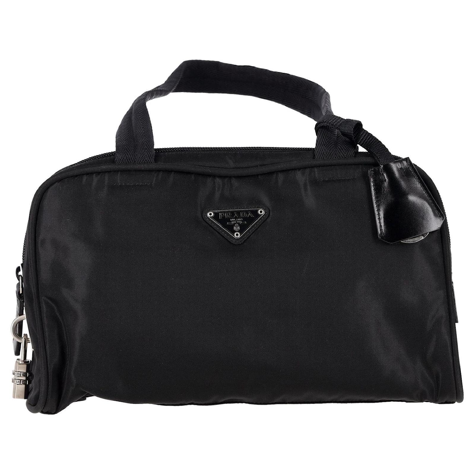 Prada Vintage Boston Bag in Black Nylon ref.1028057 - Joli Closet