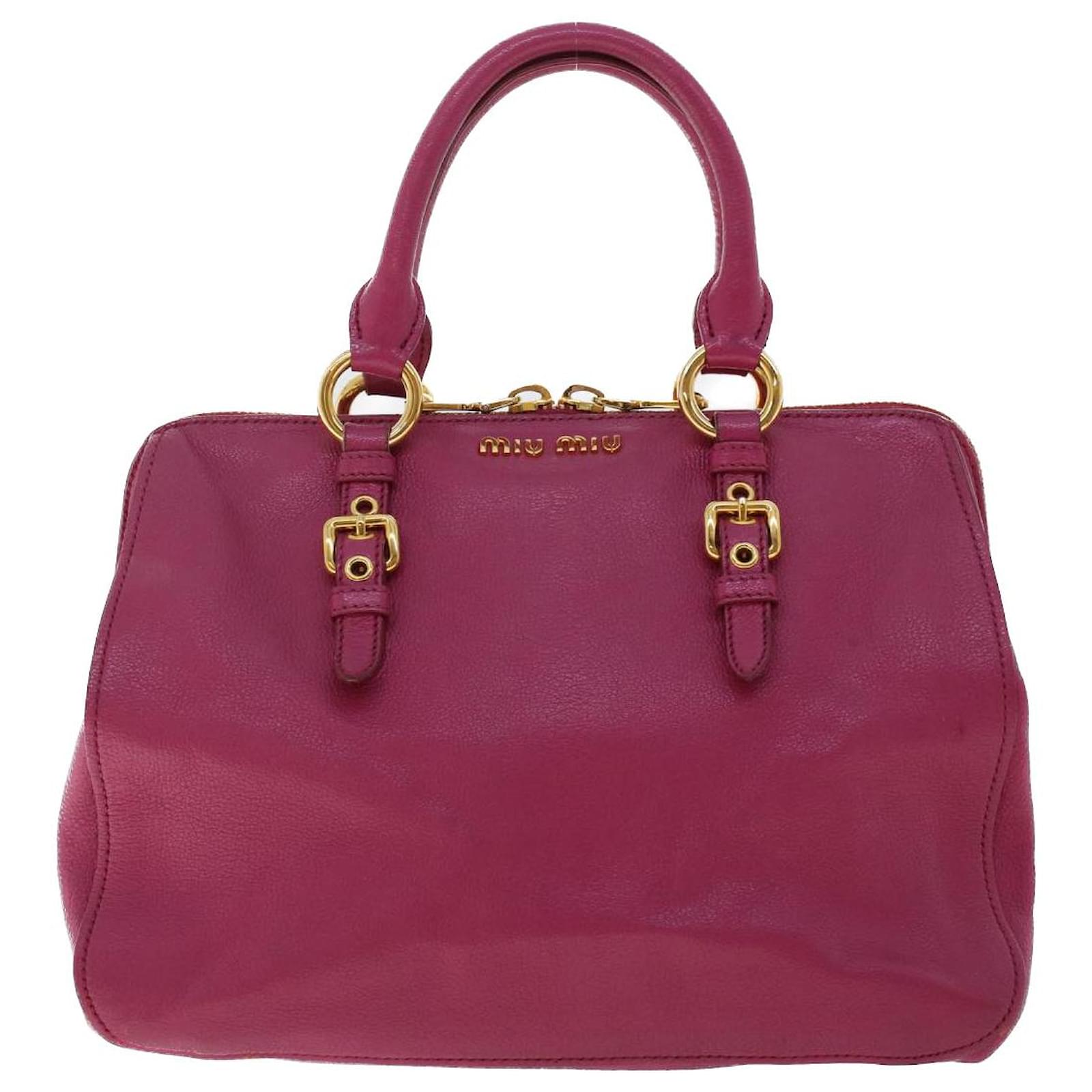 miu miu Pink Leather ref.1030002 - Joli Closet