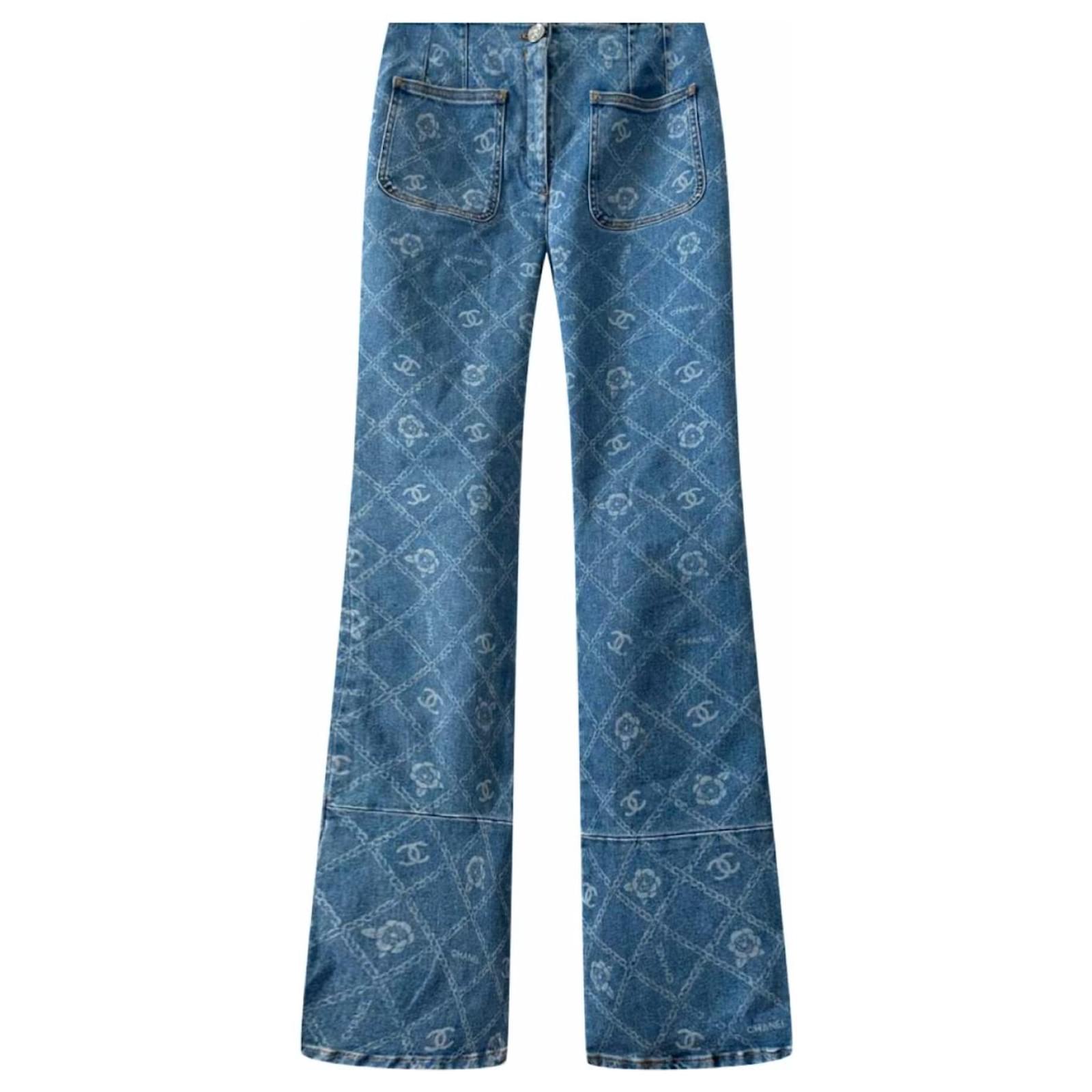 Chanel 2023 New Logo Jeans Blue Denim ref.1030411 - Joli Closet