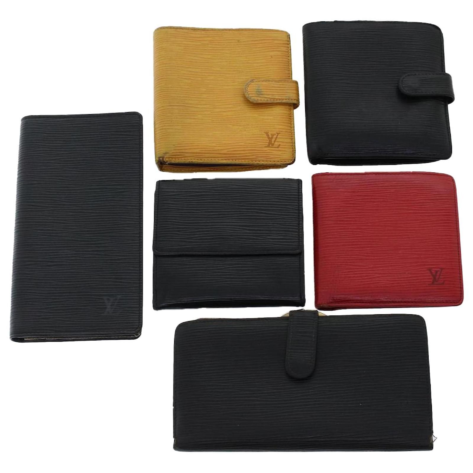 Louis Vuitton Epi Wallet 6Set LV Auth yk1913 Black Red Blue Green Yellow  Cloth ref.334256 - Joli Closet