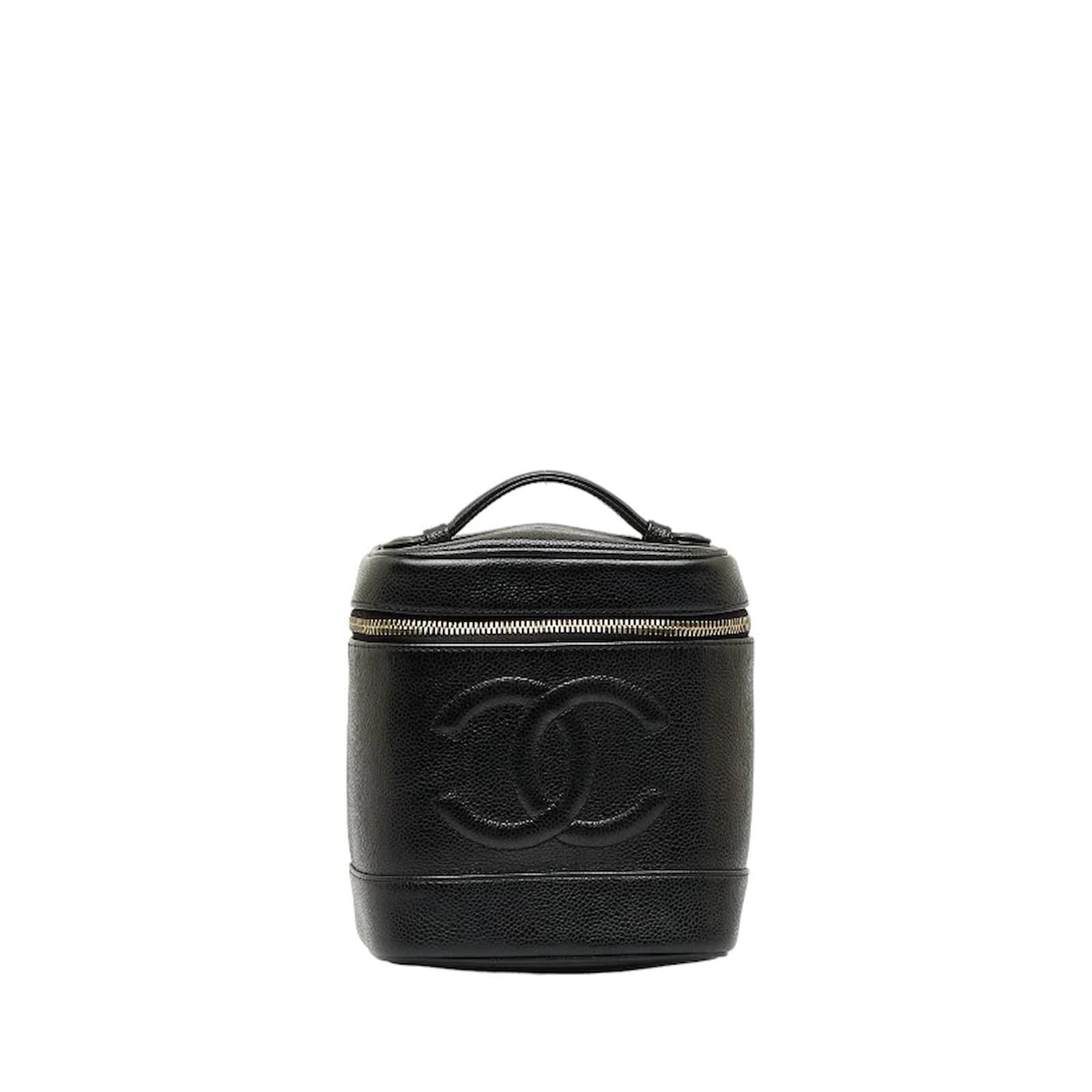 CHANEL 25S VANITY BAG 20 IN GREY CAVIAR LEATHER