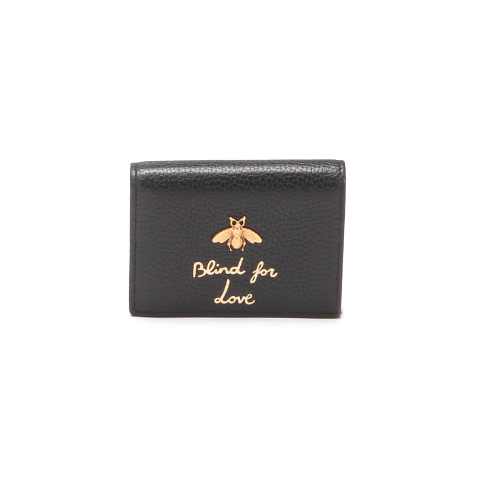 Animalier leather card case