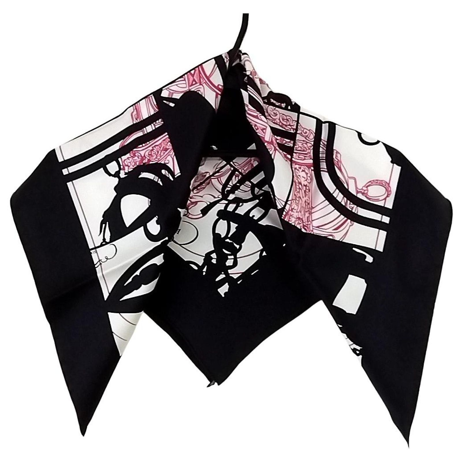 Carré Hermès "In Pursuit Of Dreams" En Soie 70 - Foulard Multicolore - Occasion Très Bon état