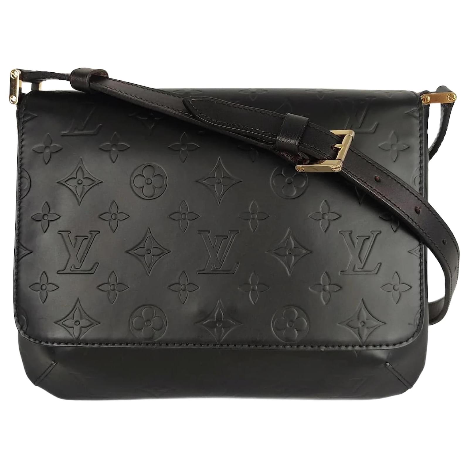 Louis Vuitton Louis Vuitton Musette shoulder bag in black glace leather  ref.1031649 - Joli Closet