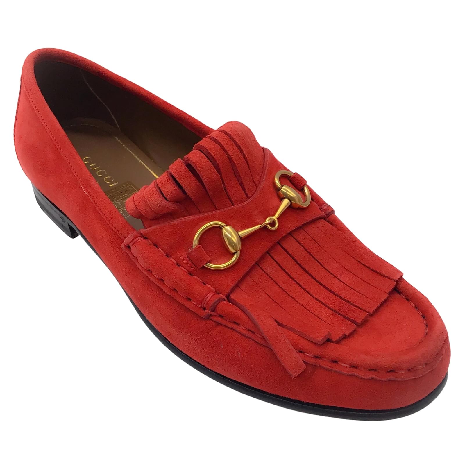 Red sales gucci flats