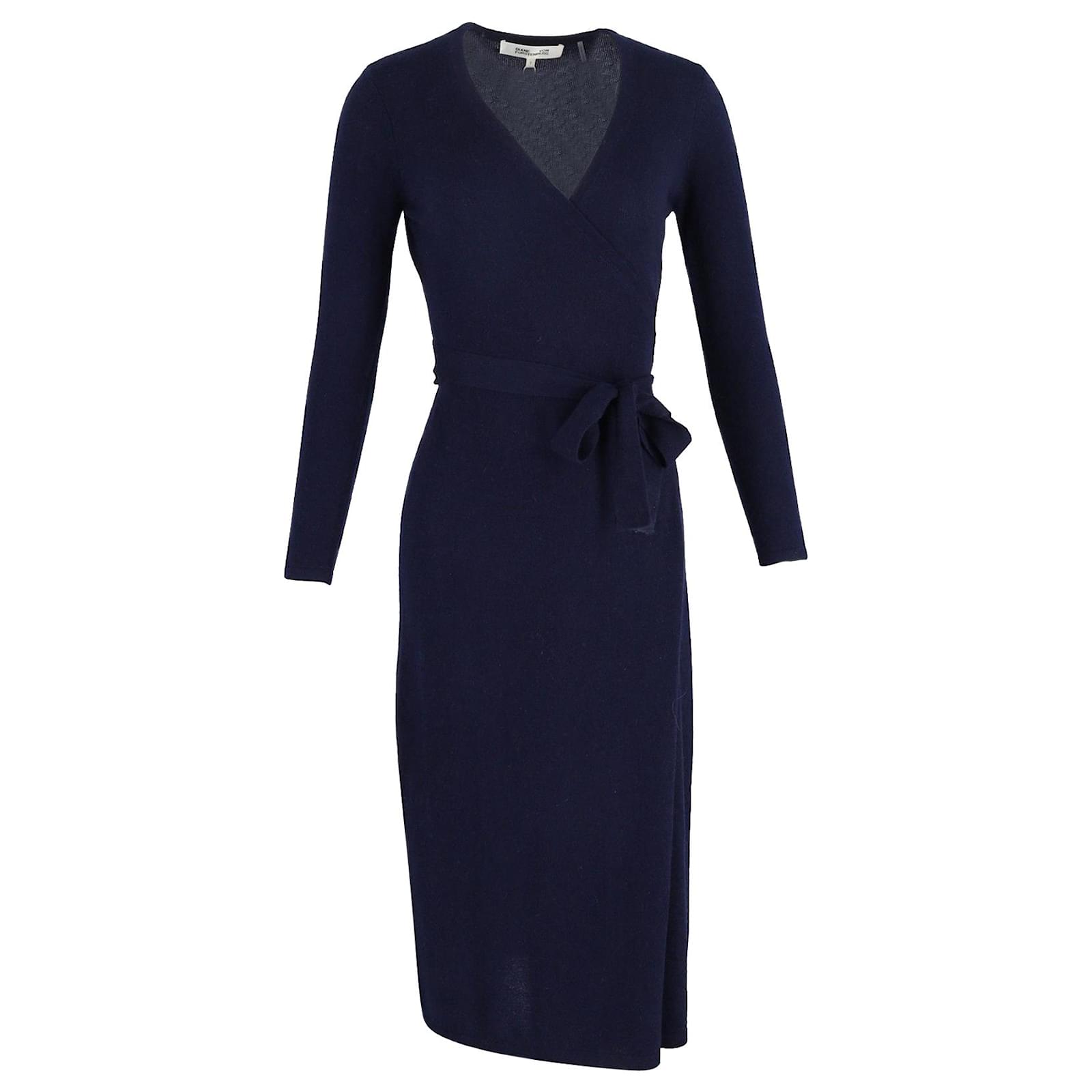 Diane Von Furstenberg Robe portefeuille mi-longue Astrid en laine
