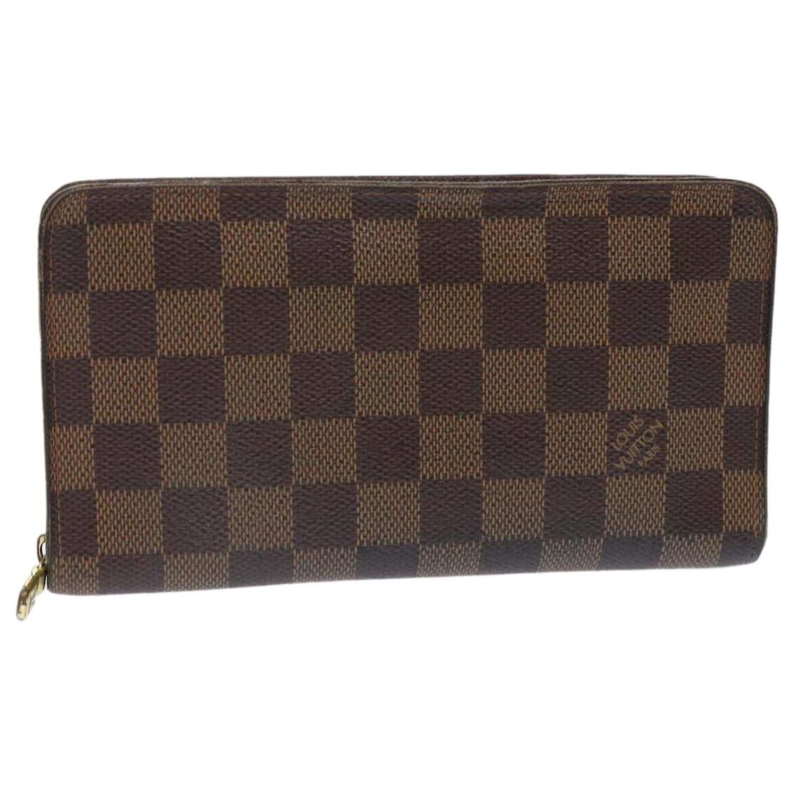 Louis Vuitton Damier Ebene Porte Monnaie Zip Wallet