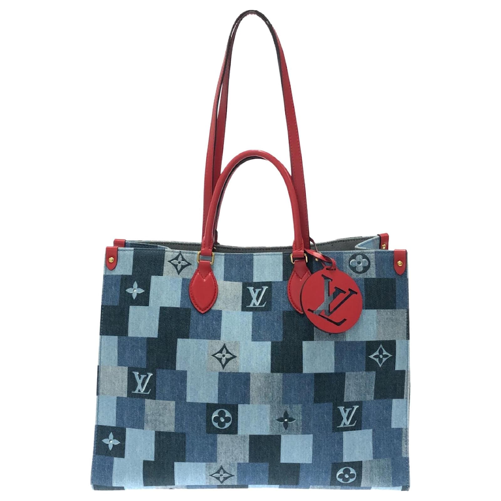 LOUIS VUITTON Women's Onthego aus Leder in Blau