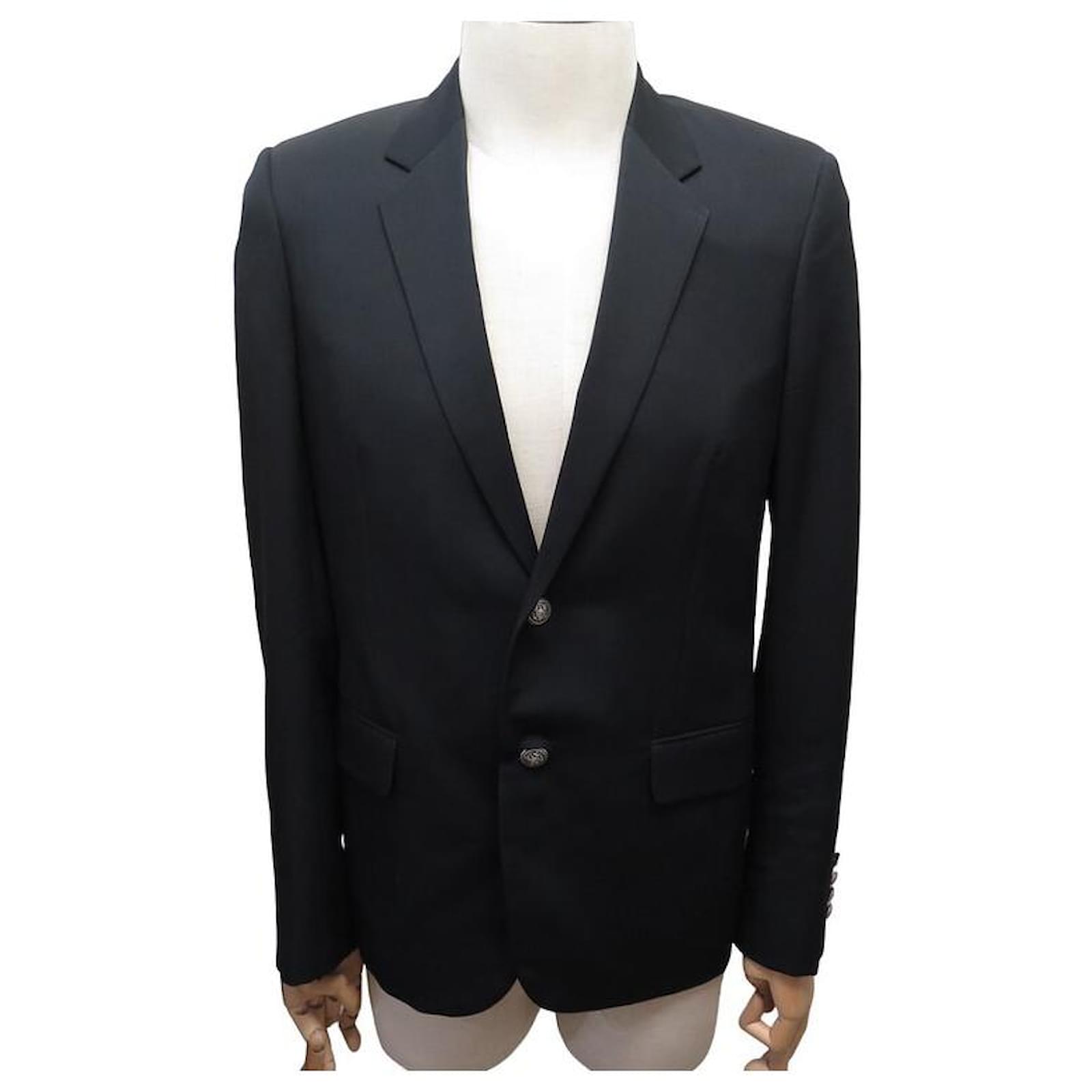 NEUF VESTE SAINT LAURENT BLAZER 469456 50 48 M LAINE HEDI SLIMANE JACKET Noir ref.1033299 - Joli 