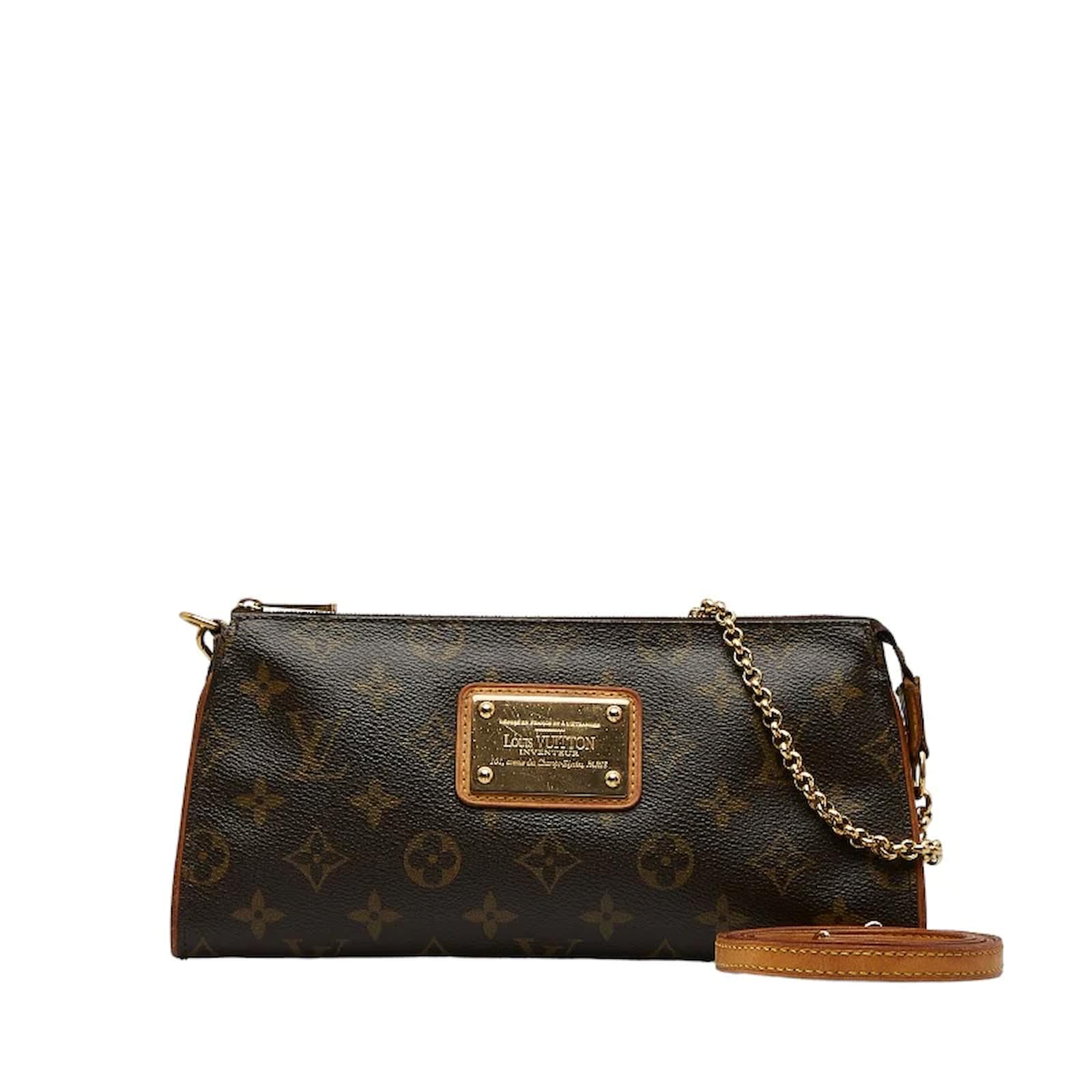Handbags Louis Vuitton Louis Vuitton Monogram Eva 2way Pouch Shoulder Bag M95567 LV Auth lt491a