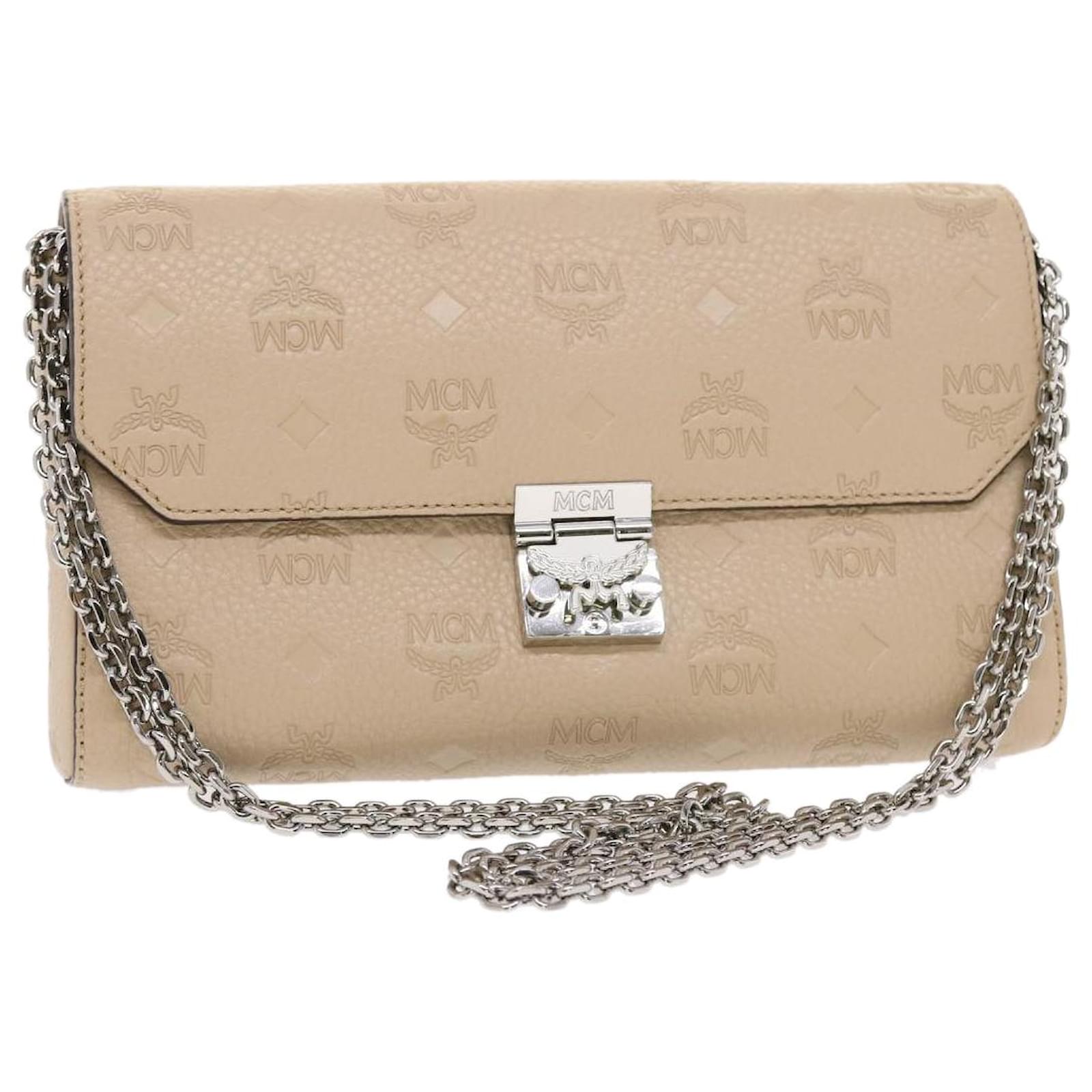 MCM Beige Leather ref.1034291 Joli Closet