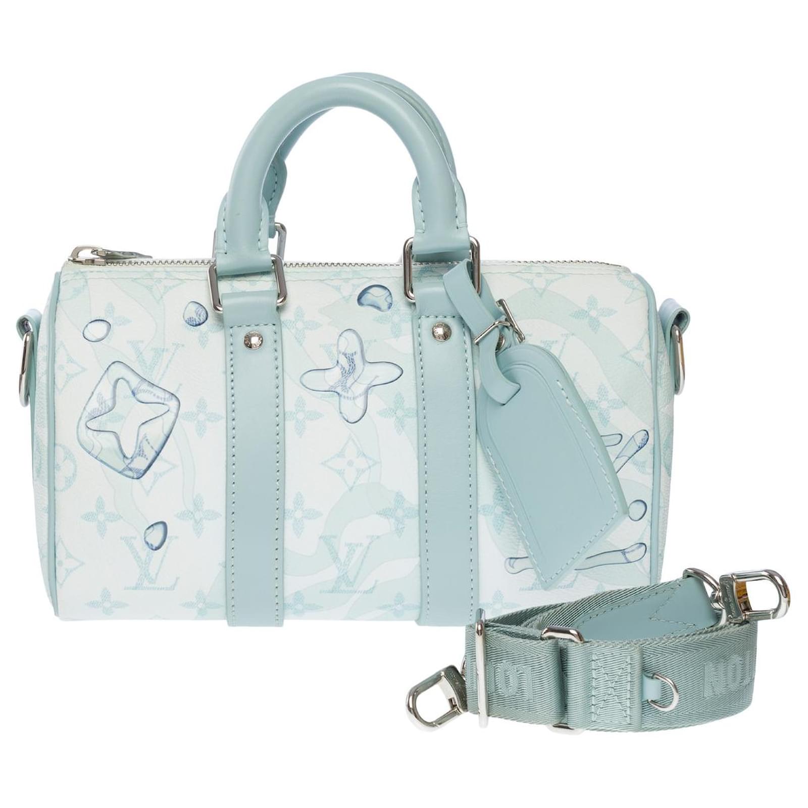 Louis Vuitton Blue/White Monogram Watercolor Canvas Keepall XS Bag