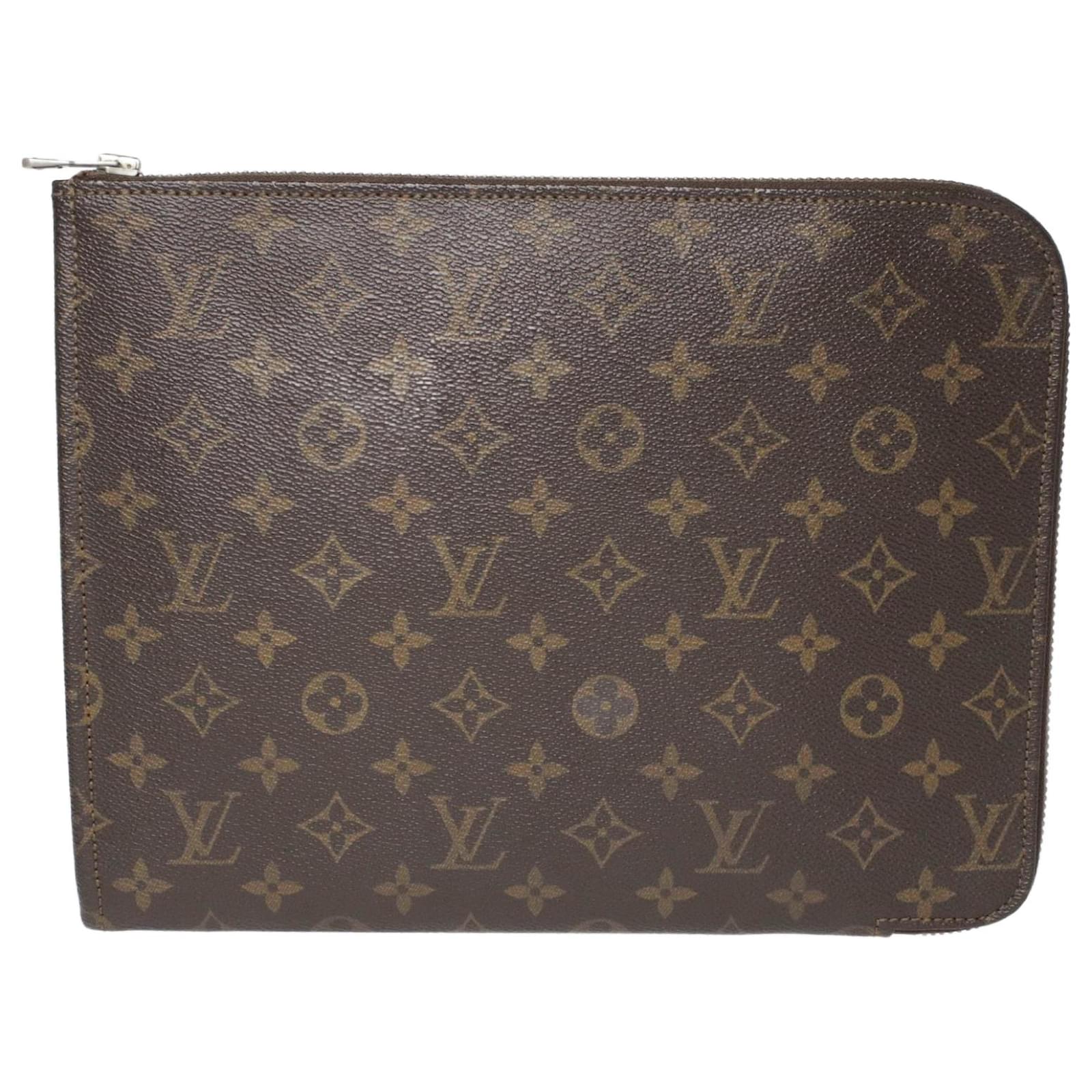 Louis Vuitton Monogram Porte-Document Holder GM - Brown Portfolios