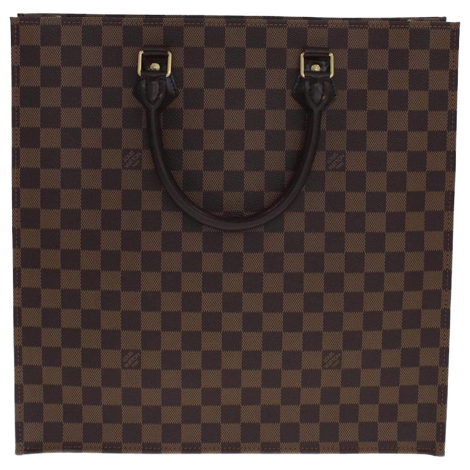 Louis Vuitton Brown Damier Ebene Venice Sac Plat GM Bag Cloth ref.1035304 -  Joli Closet