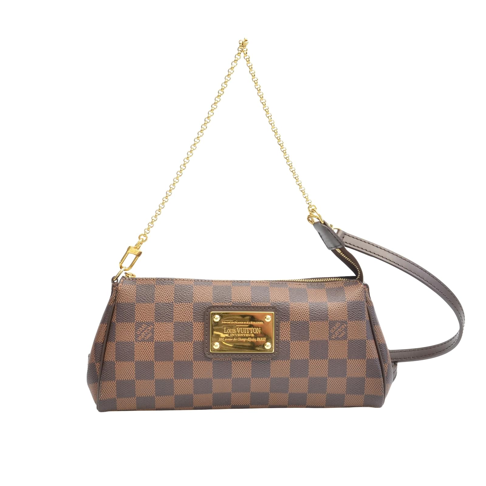 Louis Vuitton 'eva Clutch' Bag In Damier Ebene