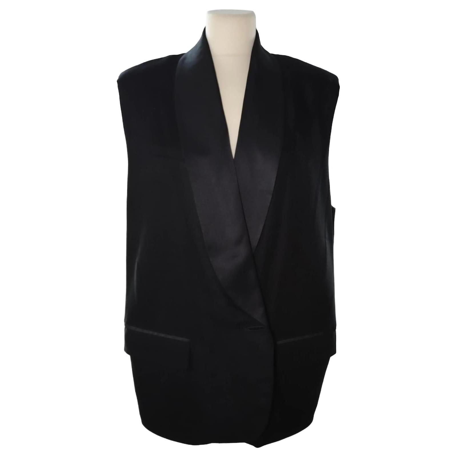 Isabel Marant Black Oversized Vest Silk ref.1035645 - Joli Closet