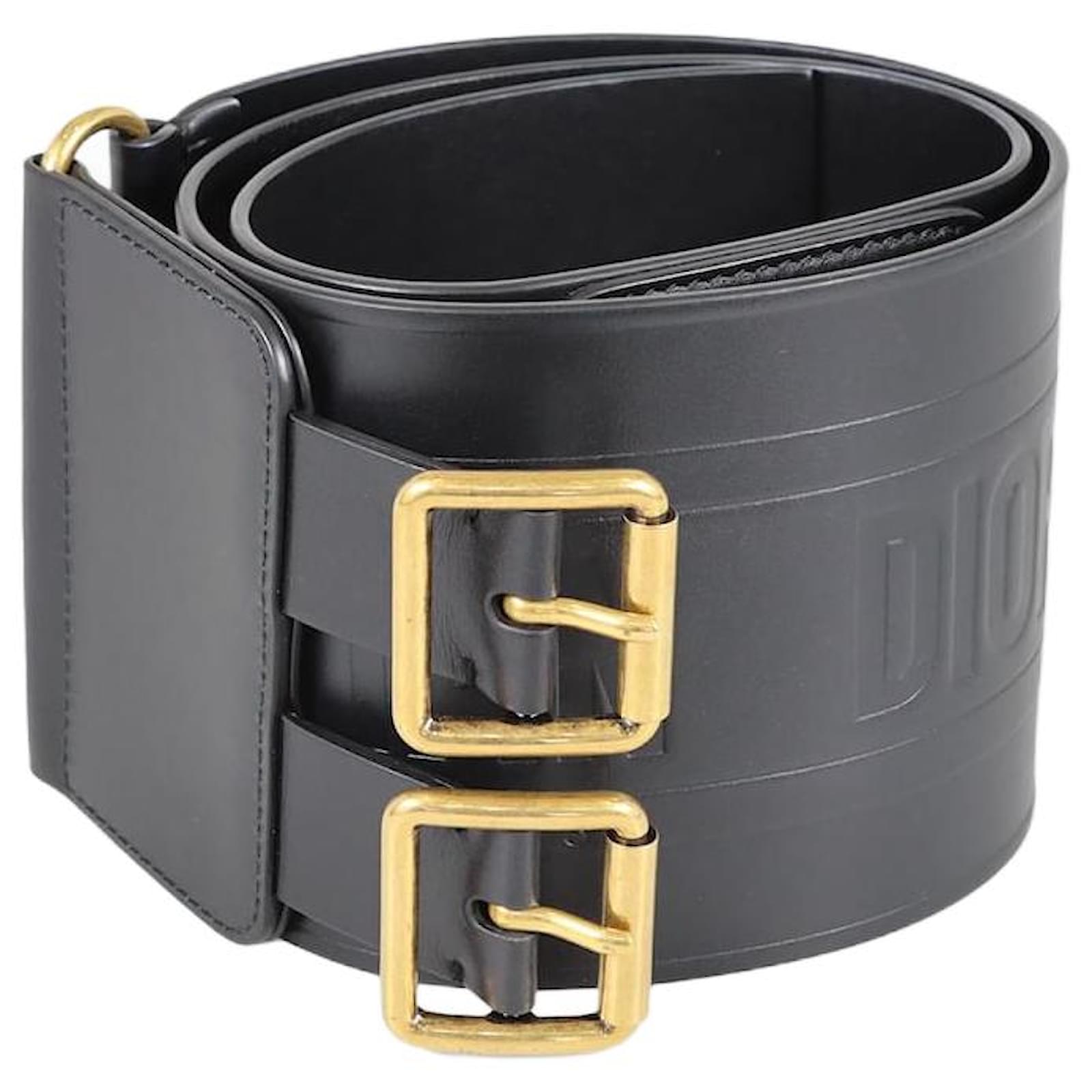 Christian Dior Black D-Waist Belt Leather ref.1035963 - Joli Closet