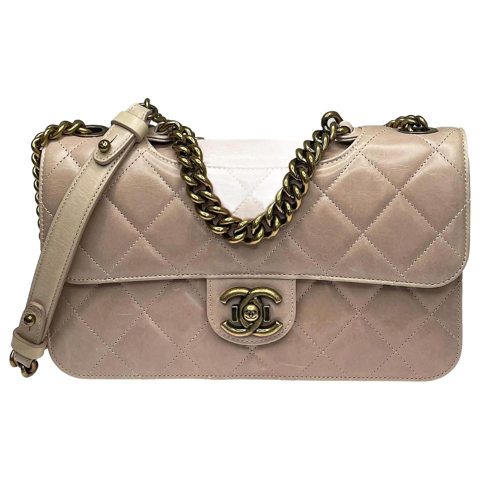 Chanel Beige Quilted Perfect Edge Flap Bag Leather ref.1036209 - Joli Closet