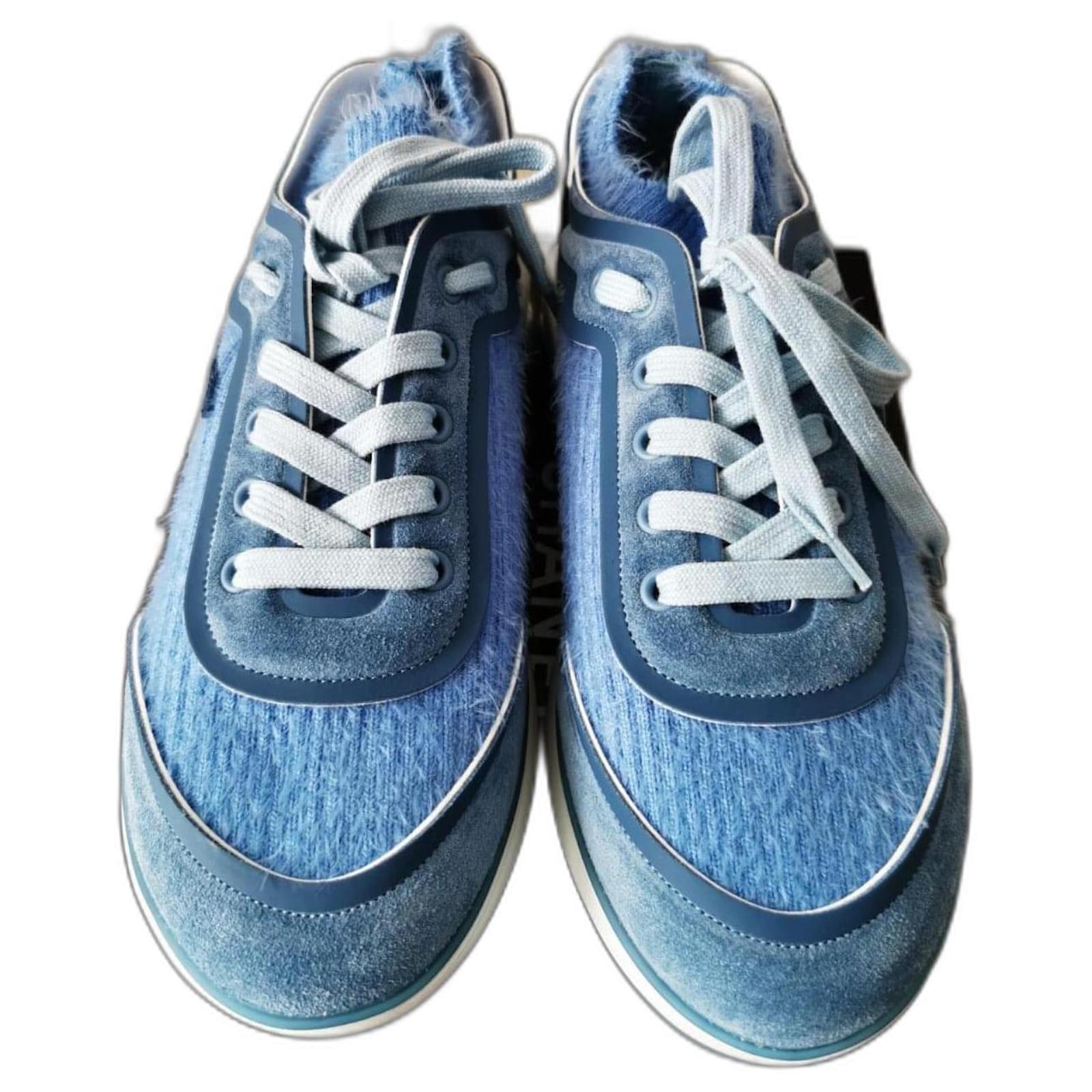 Chanel best sale trainers blue