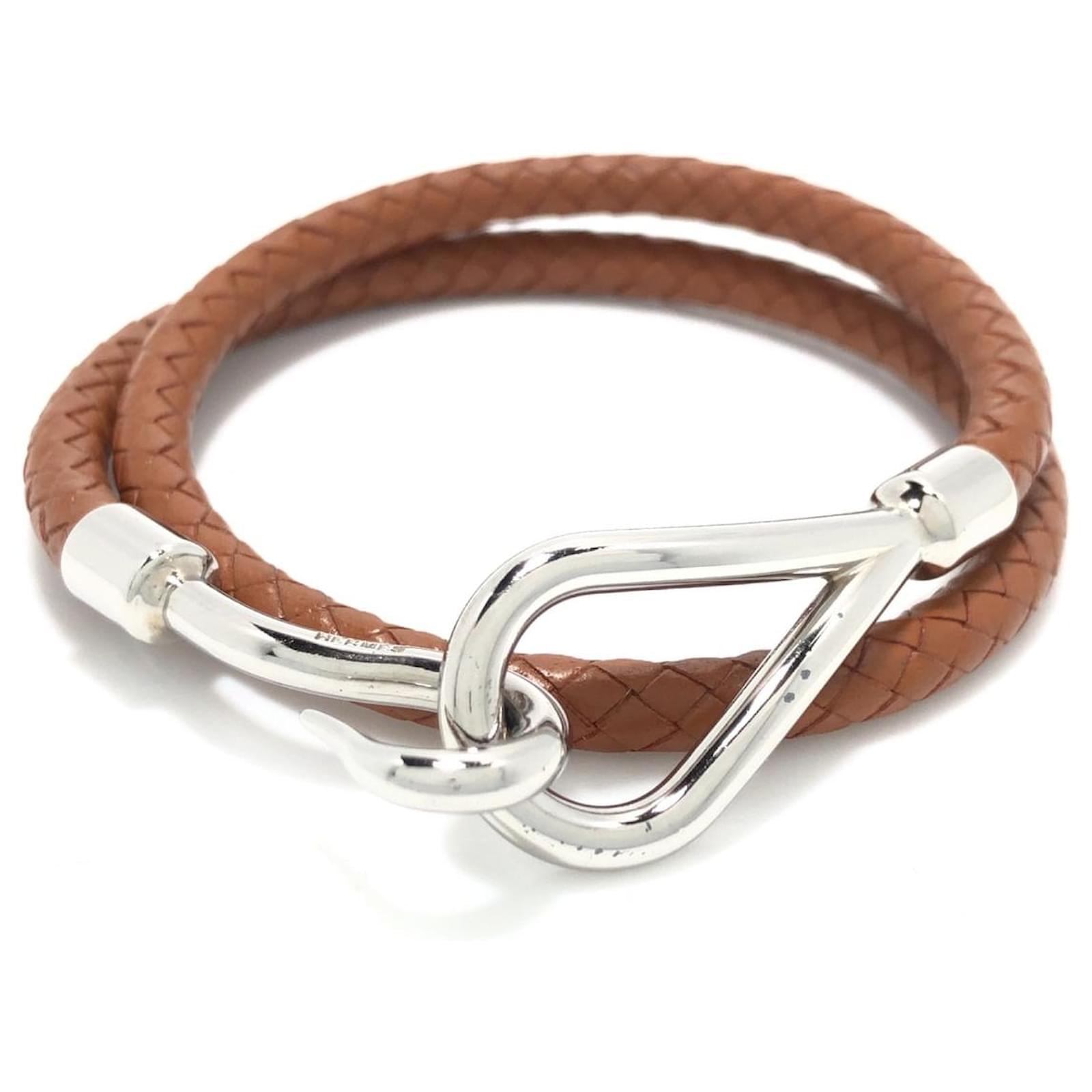 Bracelet Hermès Jumbo Cuir Marron – Fermoir Crochet – Occasion