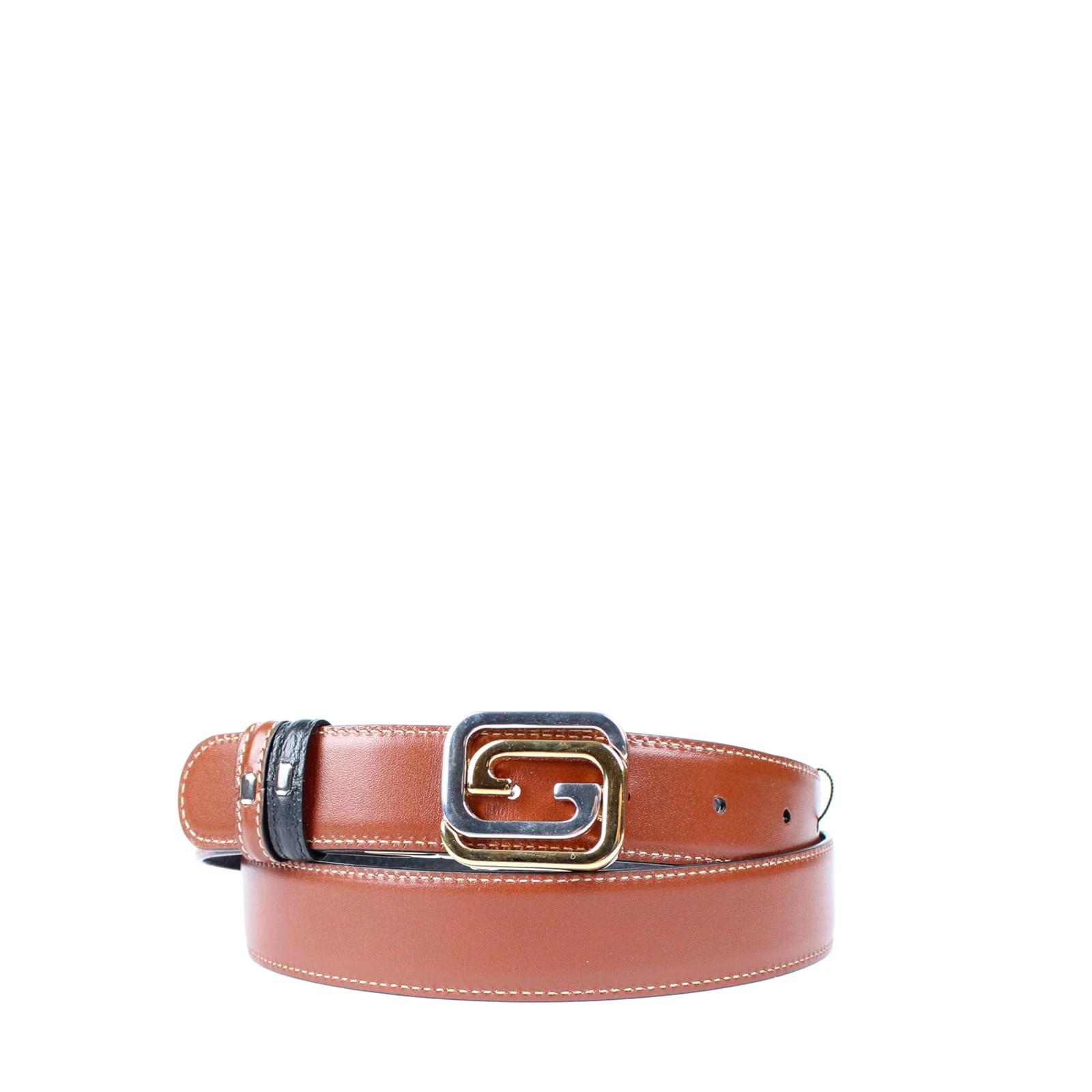 Gucci Leather Belt in Brown for Men