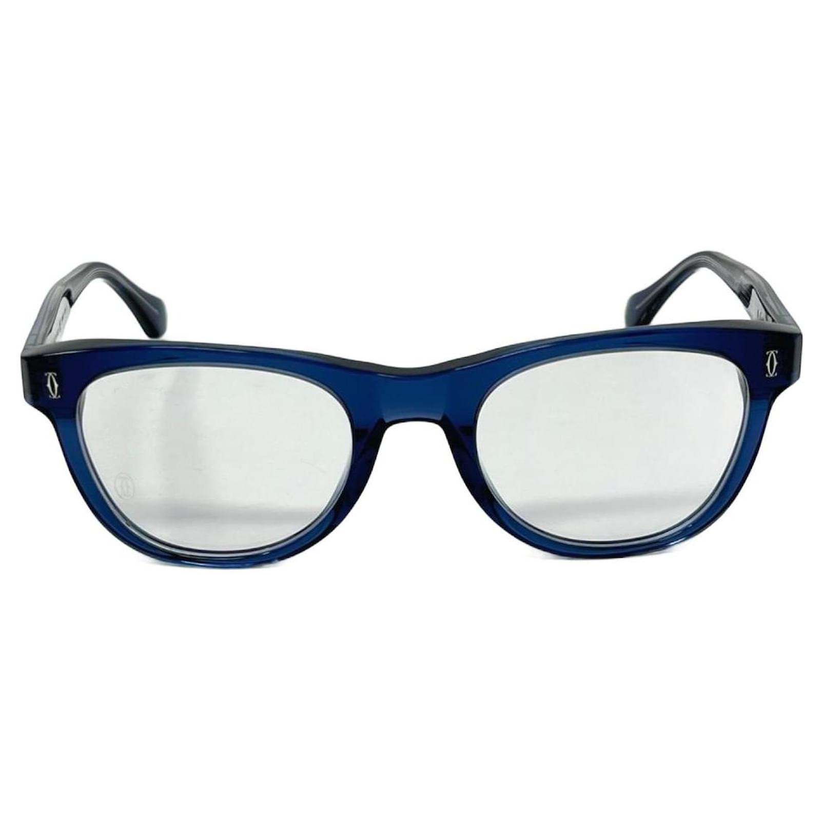 Gafas CARTIER CT0340O 003 Azul Acetato ref.1038146 Joli Closet