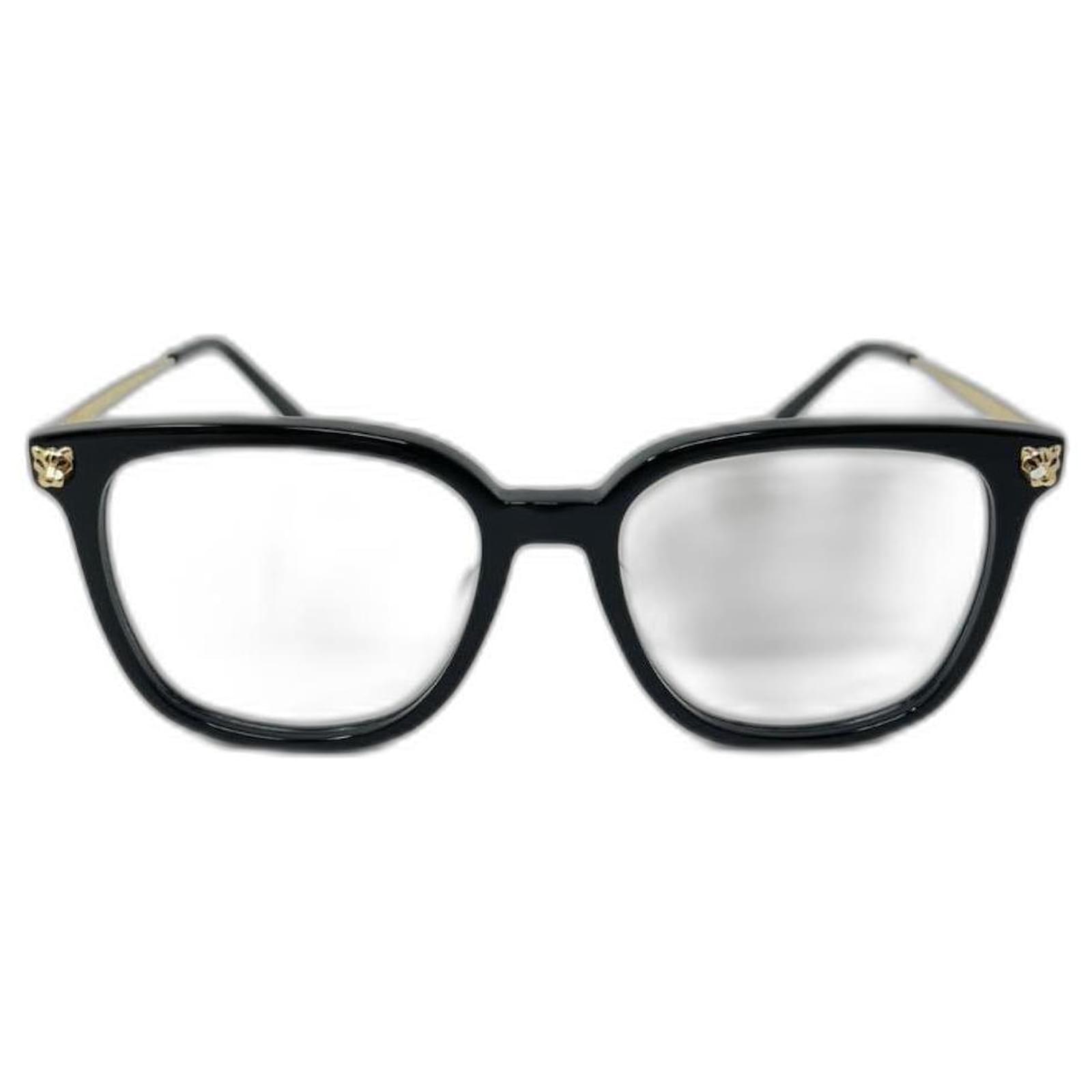 Cartier Embellished Square Sunglasses in Black
