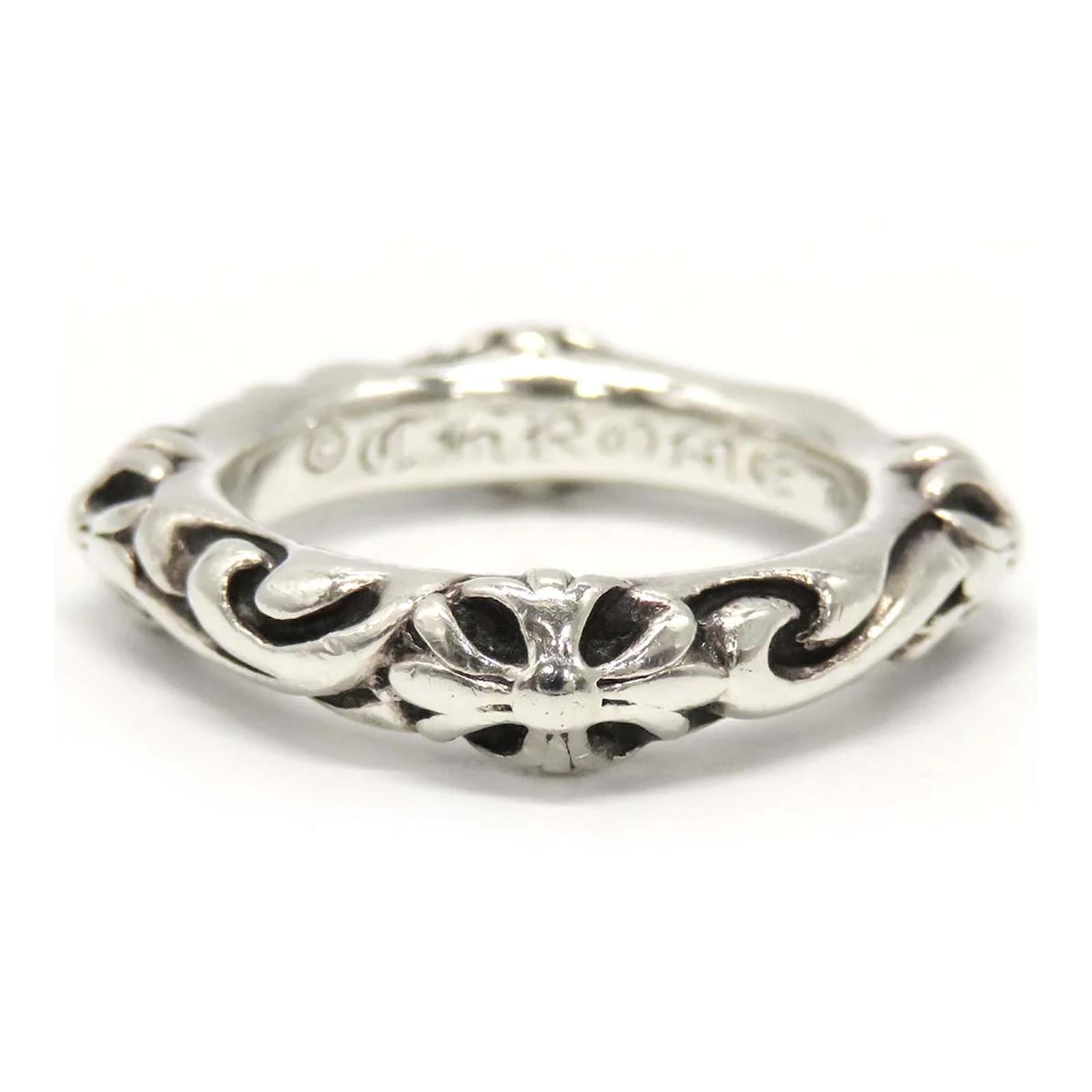 Chrome Hearts SBT Band Ring Silvery Silver Metal ref.1038172