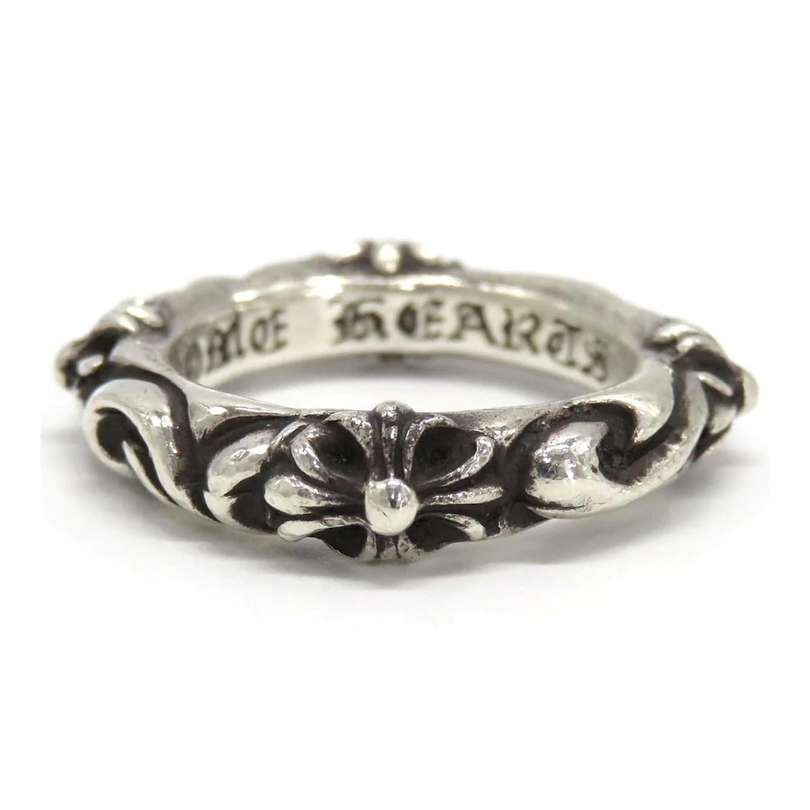 Chrome Hearts SBT Band Ring Silvery Silver Metal ref.1038189