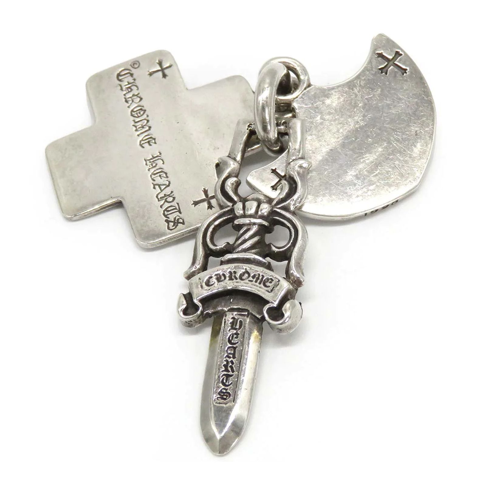 Pendentif Homme Bonhomme En Métal Argenté - Collier Fantaisie Neuf Sans Emballage
