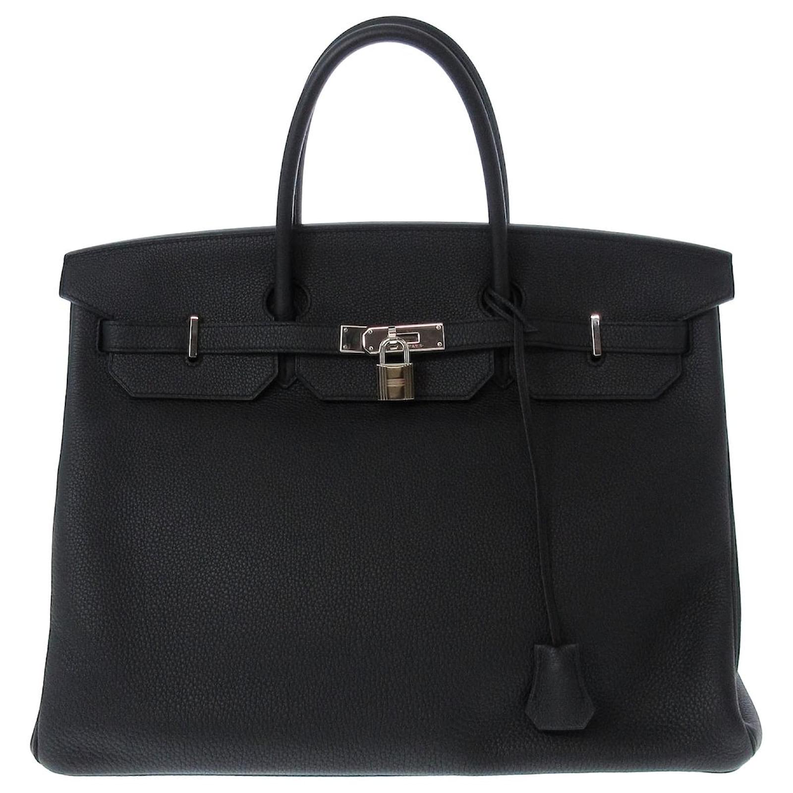 Hermès HERMES BIRKIN 40 Black Leather ref.1038405 - Joli Closet