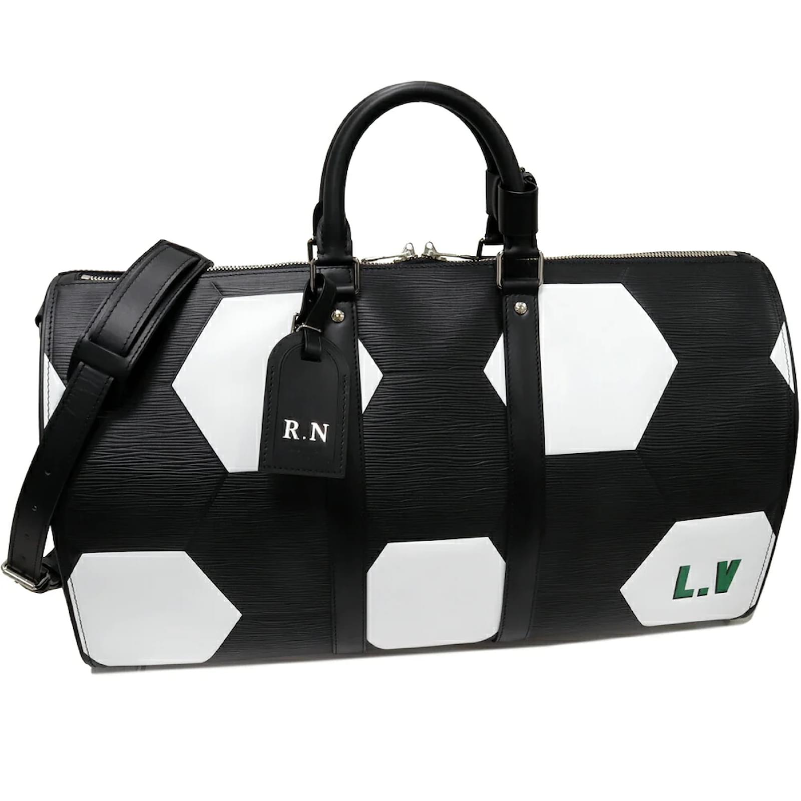 Louis Vuitton Epi FIFA World Cup Keepall 50 Bandouliere M52187 Black  Leather Pony-style calfskin ref.1038647 - Joli Closet
