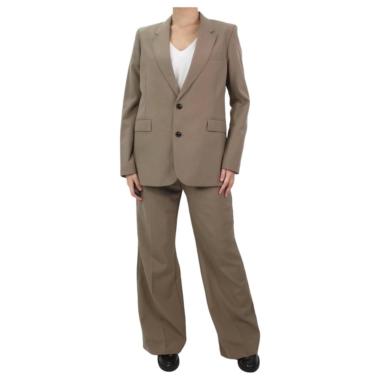 Ami neutral 2-piece suit set - size FR 40 Wool ref.1038693 - Joli Closet